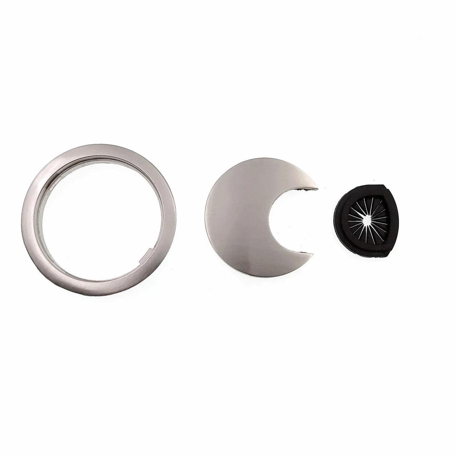 JZK 4 PCS Alliage de Zinc Passe Câble Passage de Câble en Métal de 60mm, Couvercle de Trou de Câble de Bureau d'ordinateur, Trou de Gestion de Passe-câble