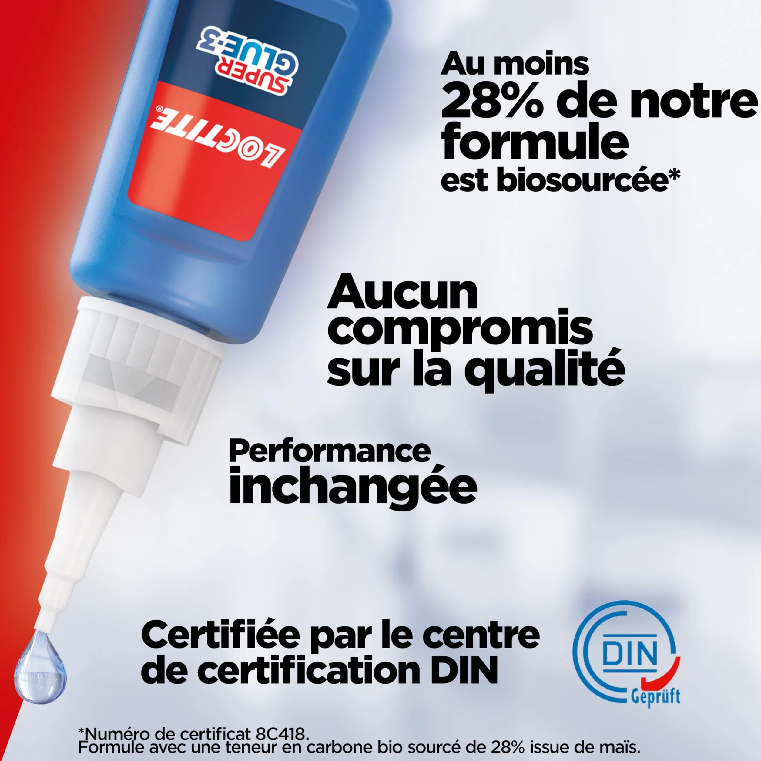Loctite - Super Glue-3 XXL (1 flacon de 20 g) – Colle forte grand format pour usages fréquents – Colle liquide à séchage immédiat – Solution adhésive transparente multi-matériaux