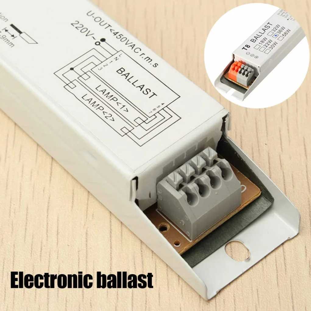 Ballast Électronique T8 Ballast Électronique, 2x36w Tension Largeur Fluorescent Instant Start De Démarrage De La Lampe D'économie D'énergie Parfaite Pour Une Utilisation Par Des Professionnels Ou Une