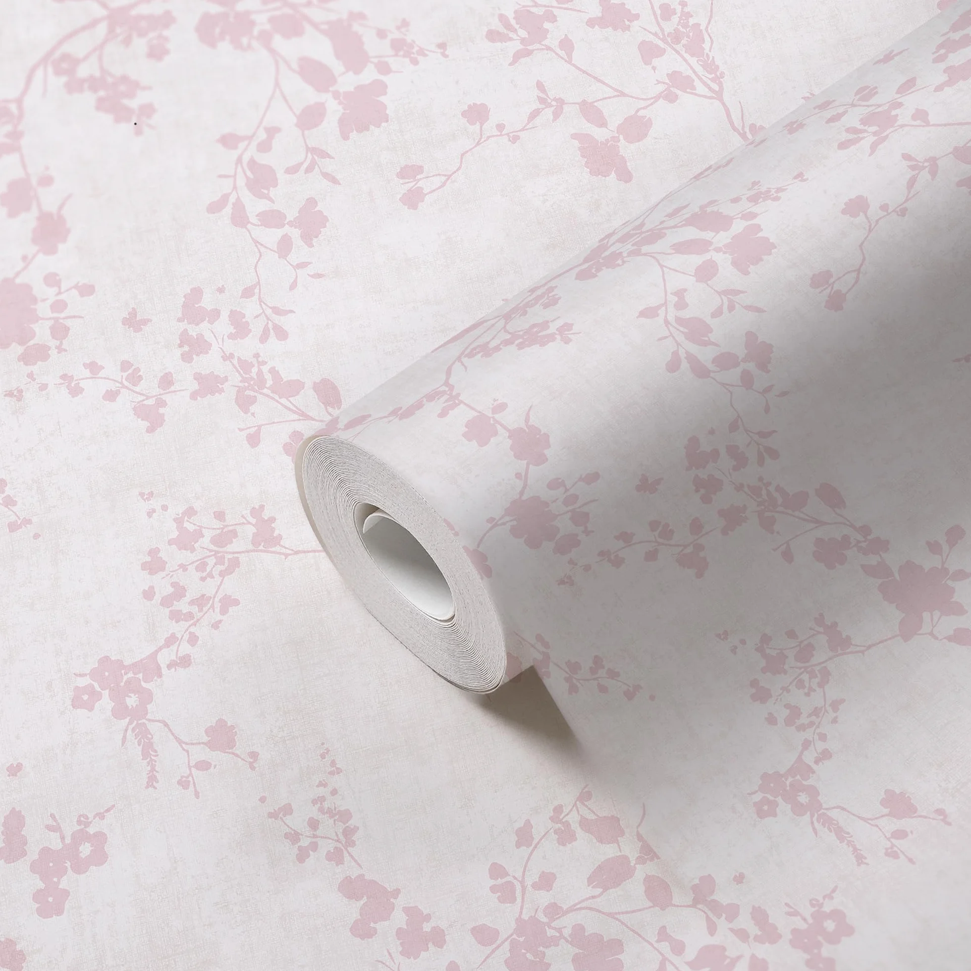 A.S. Création papier peint intissé à motif pour enfants en crème, rosé – papier peint avec branches 10,05 x 0,53 m – 770791
