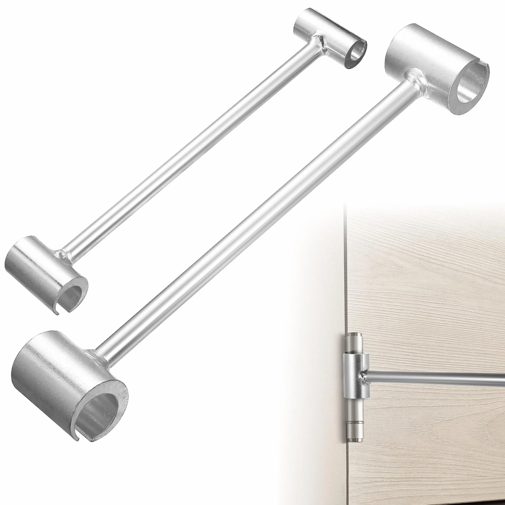 2 Pcs Cle de Reglage Gond Porte, Outil de Réglage de Charnière de Portes, Outils de Réparation de Charnière de Porte, Outil de Réglage de Charnières de Portes(14-19 mm, 23-25 ​​mm)