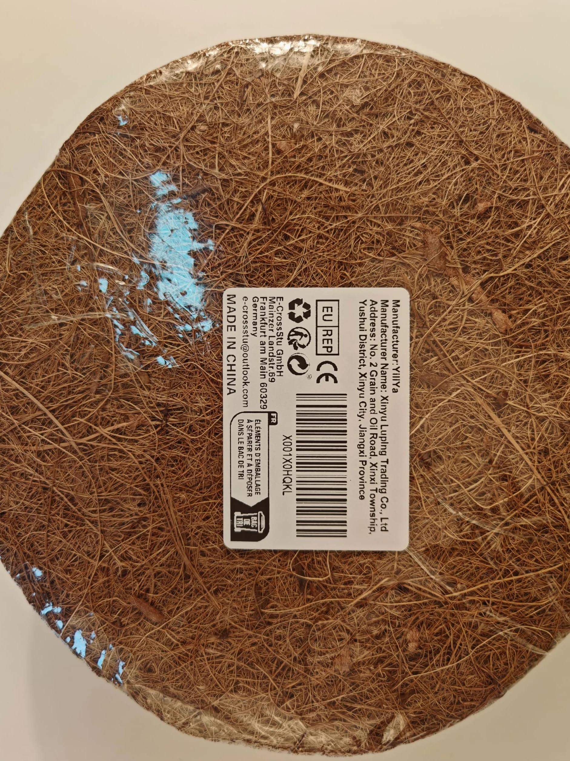 12 pièces Tapis de Coco Plantes 20cm Disque de Protection Plante Paillis Pot Anneau Protection Racines
