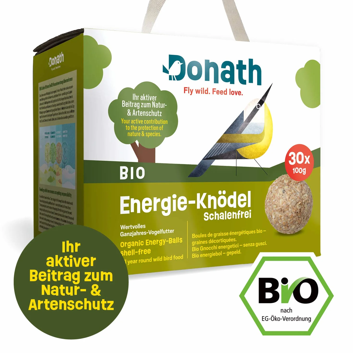 Donath Bio Boules d'Energie sans Coquille 30 Unités
