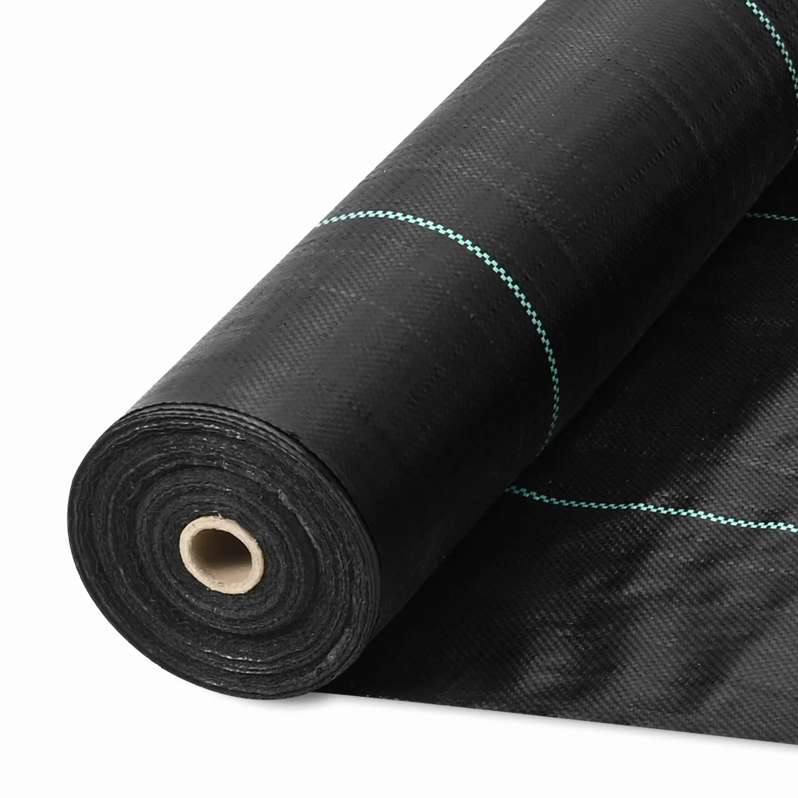 VEVOR Toile de Paillage Anti-Mauvaises Herbes 1,8x30,5 m Géotextile Tissé 108 g/m² PP Perméable Résistant Déchirure Couvre-sol Noir