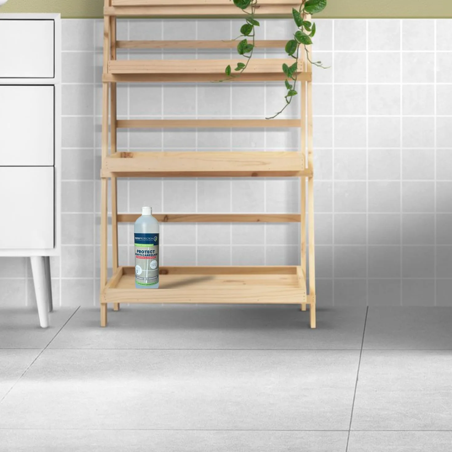 NANOPROTECTION Traitement Hydrofuge Joints De Carrelage 250 ml, Imperméabilisant Haute Efficacité Jusqu’À 25 m², Pour Douche Cuisine Et Sols Carrelés, Protège Les Joints