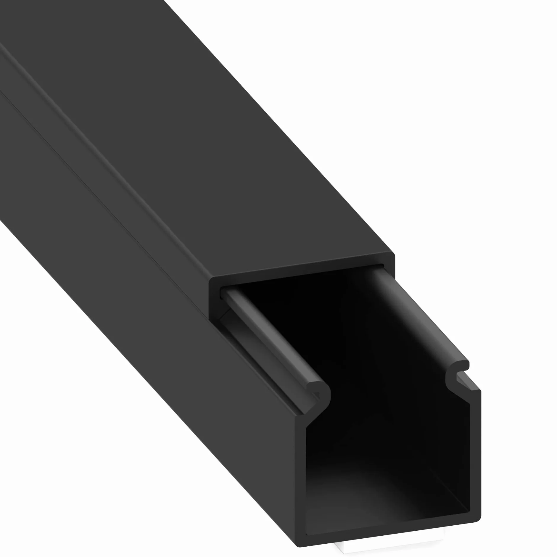 Cablecoach L1515SW4 - Goulotte autocollante - 15 x 15 mm - 4 m (1 m de Longueur x 4) - Noir