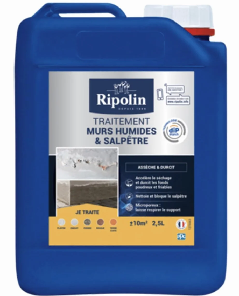 Ripolin Traitement murs humides salpêtre incolore 2.5 L