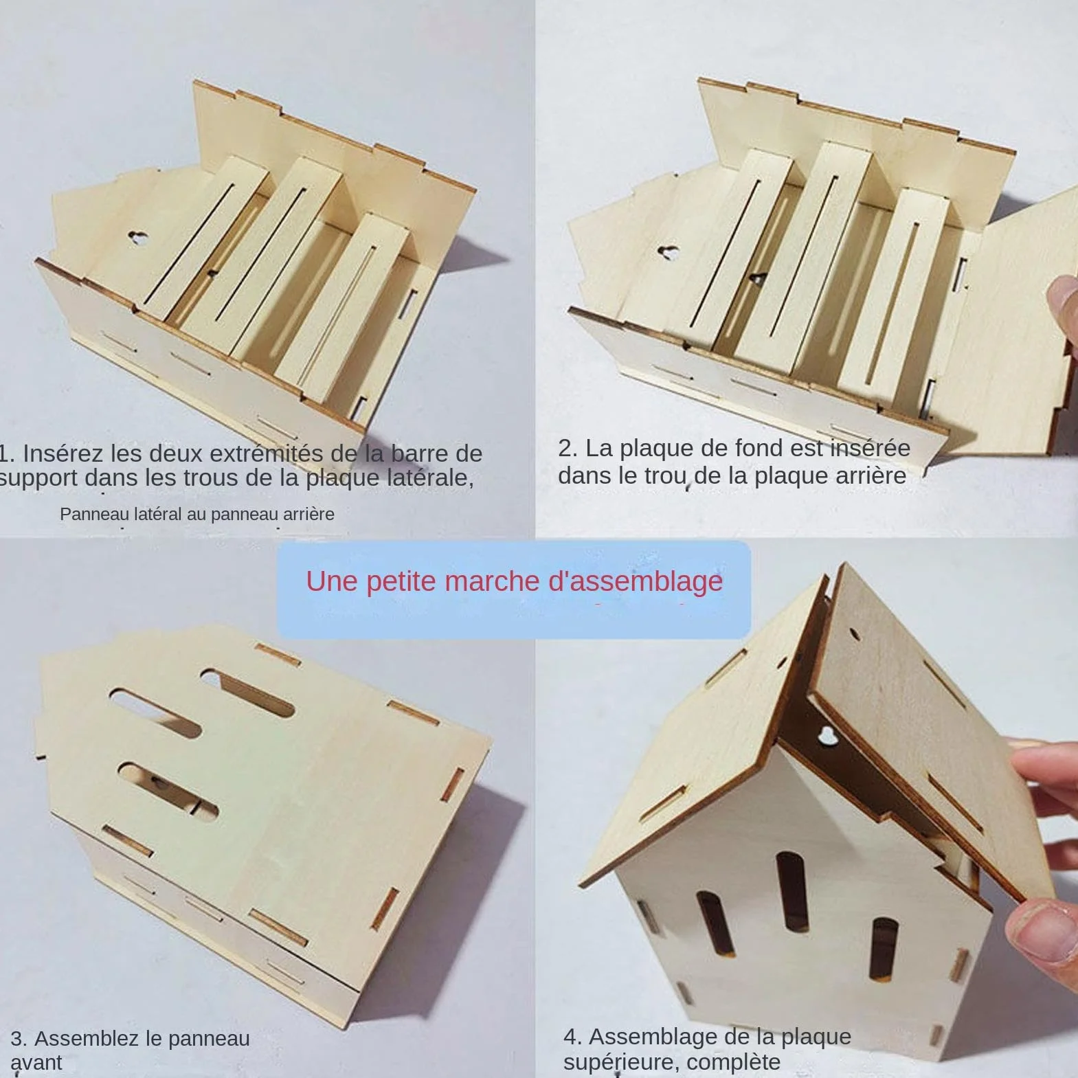 Nichoir à Chauves-Souris en Bois Habitat Animal Extérieur Cavité de Repos