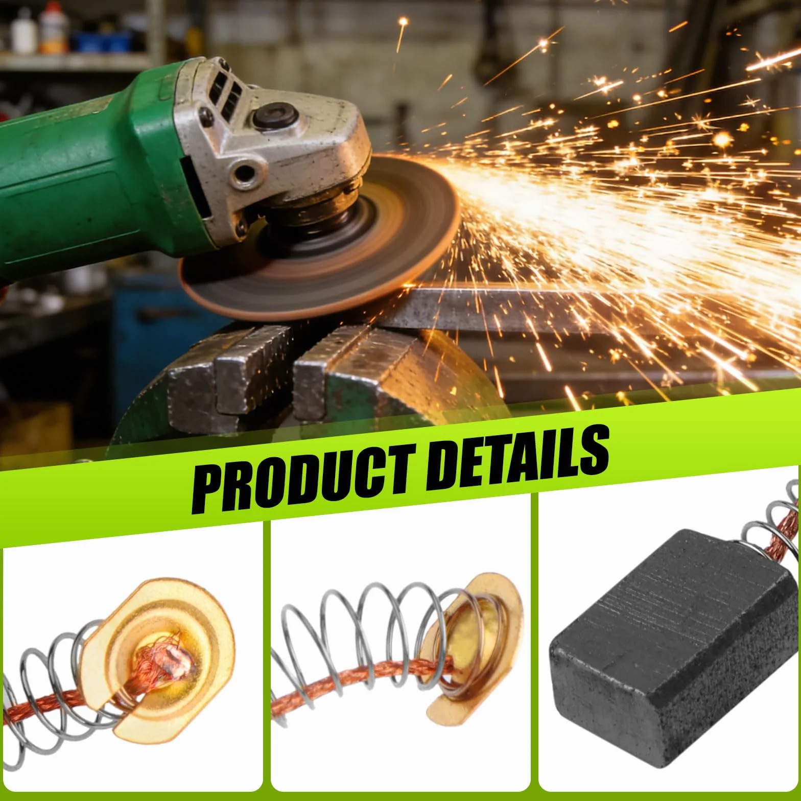 76 Pièces Balais de Charbon Machine Electrique+2 Pièces Balais de Charbon pour MAKITA, Brosses de Carbone Ponceuses Charbons Moteur Dureté Elevée, pour Meuleuse Scies D'angle etc-9 Tailles