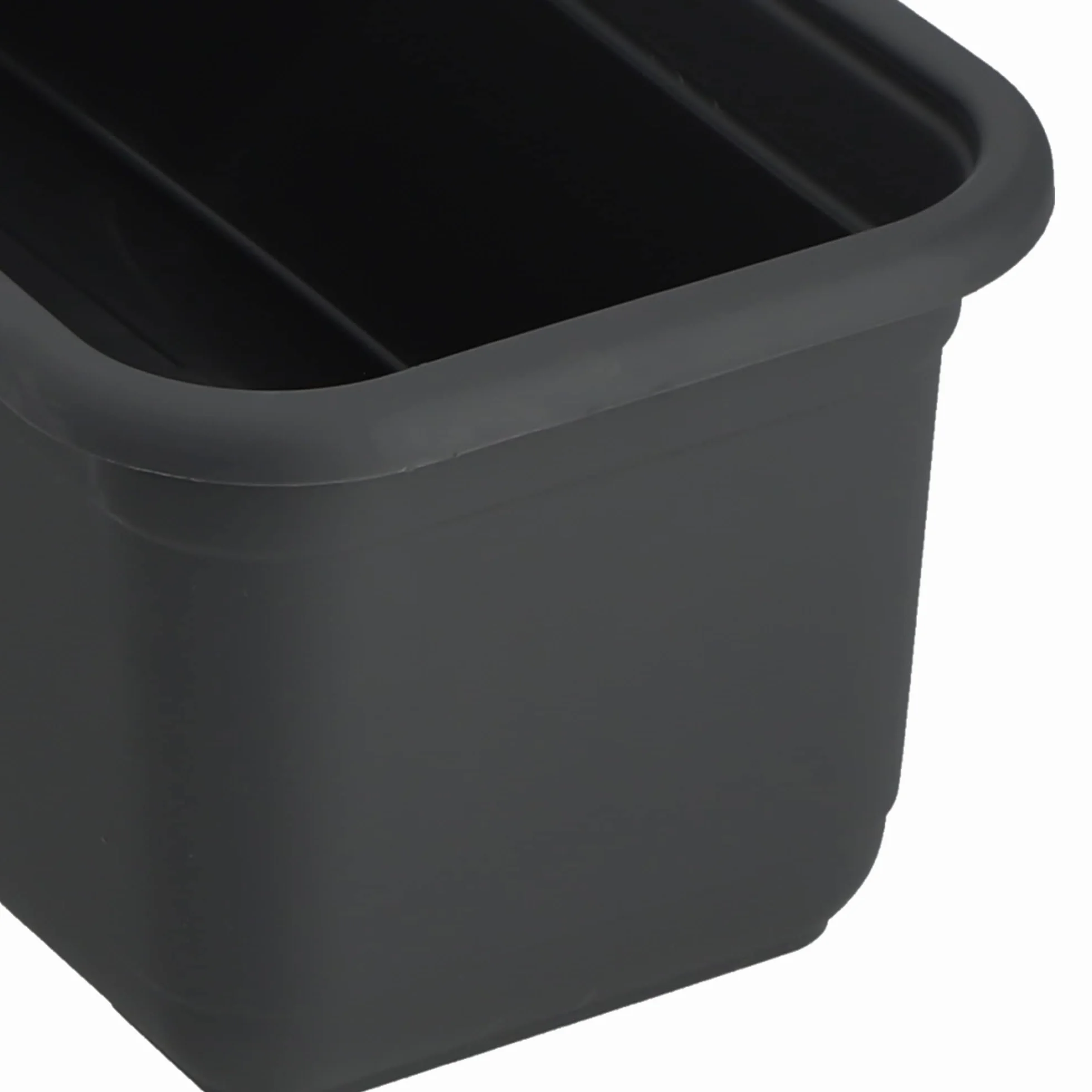 KADAX Jardinière 40 cm anthracite - Pot de fleurs pour balcon terrasse extérieur