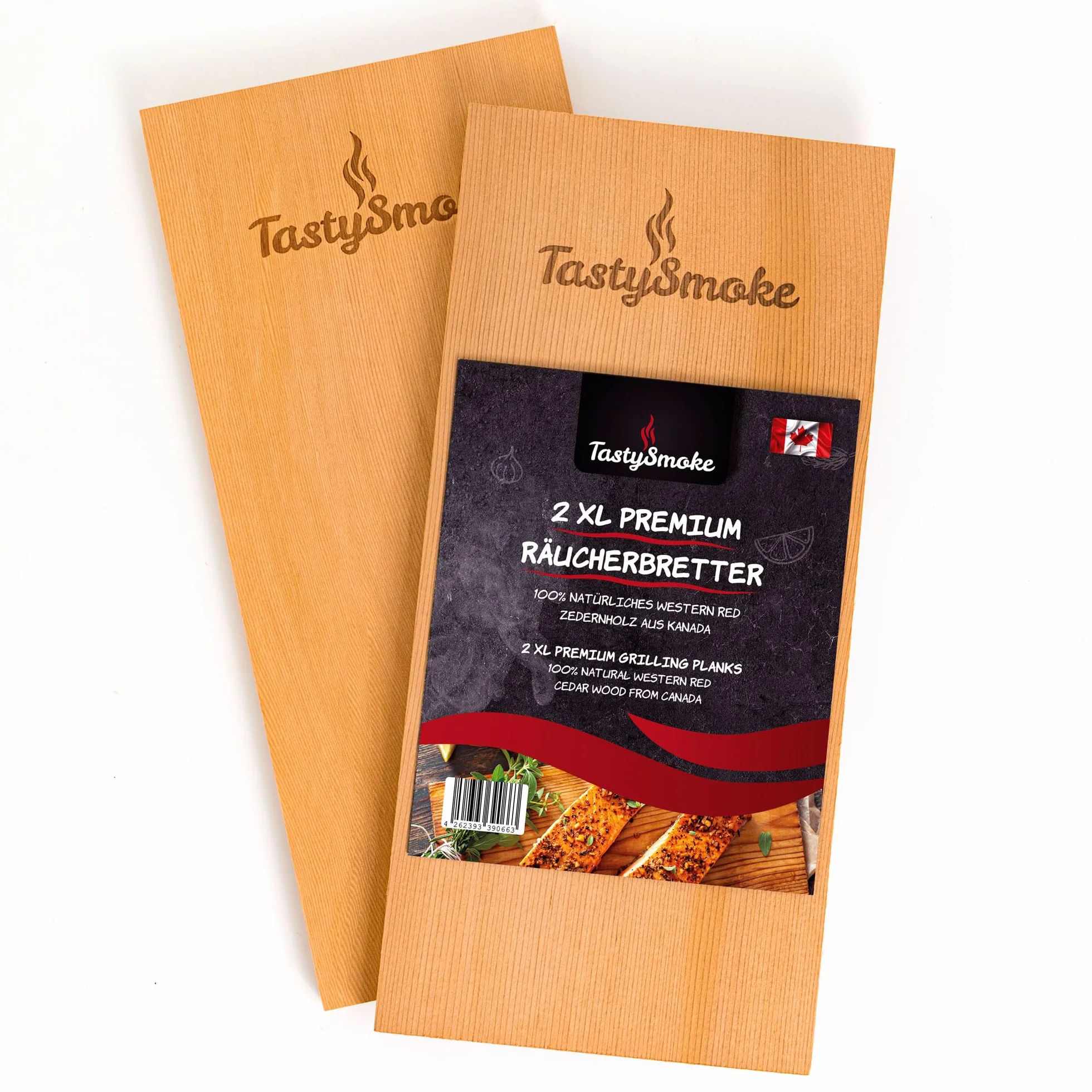 Planche en bois de cèdre pour grillades 2 pièces