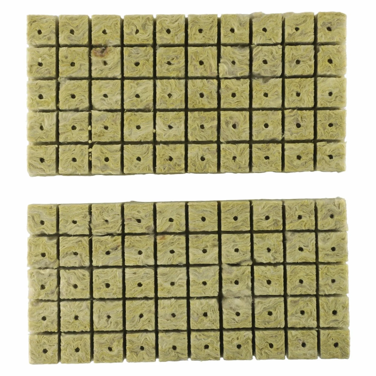 Cubes en laine de roche 25 x 25 x 40 mm, lot de 100 pour culture de plantes