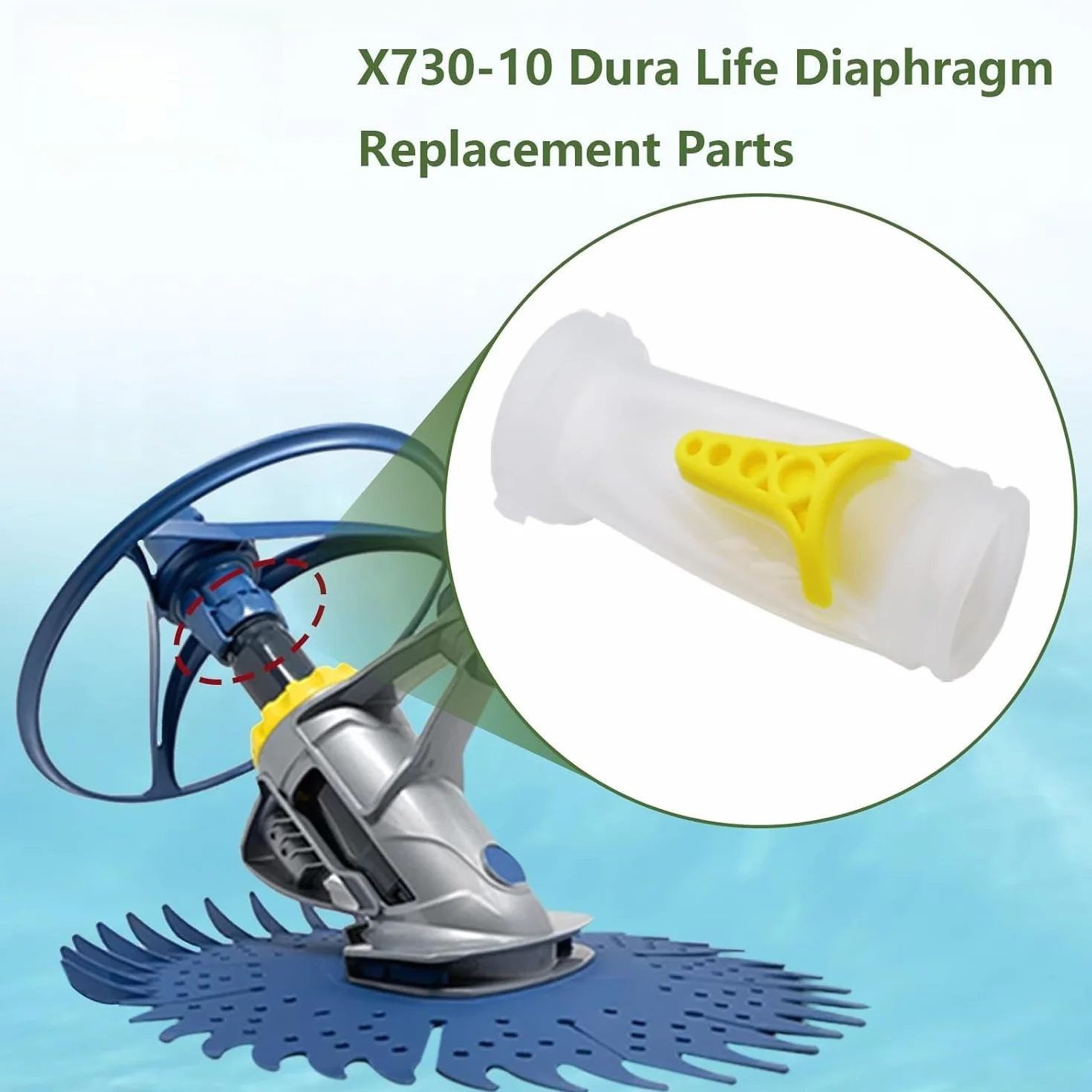 Dura Life Lot de 2 membranes de rechange compatibles Zodiac Baracuda X73010