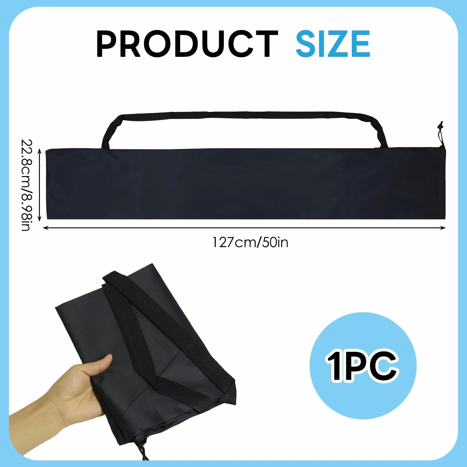 Housse de parasol de plage avec poignée, Tissu Oxford robuste, Protection de rechange
