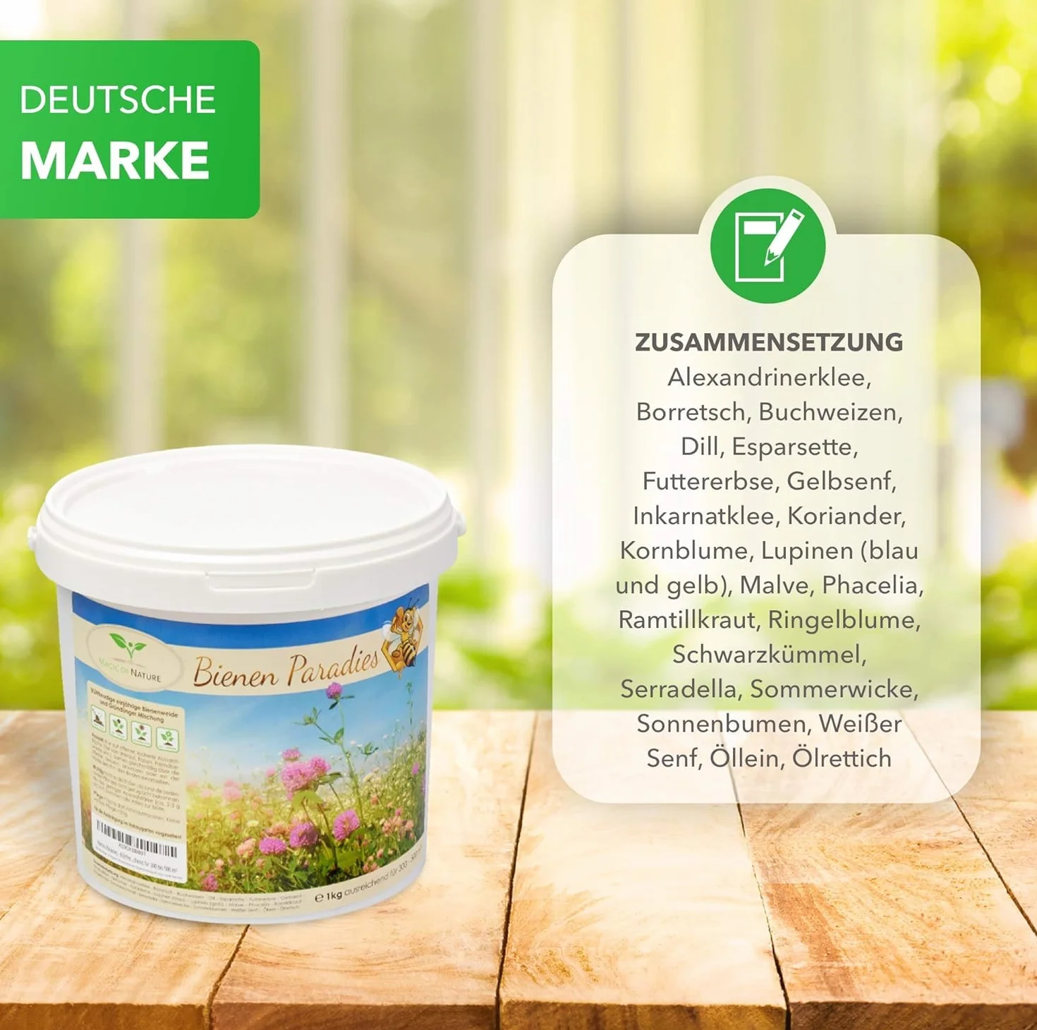 Mélange Graines Fleurs 1kg Prairie Fleurie Mellifère 20 Variétés 300-500 m²