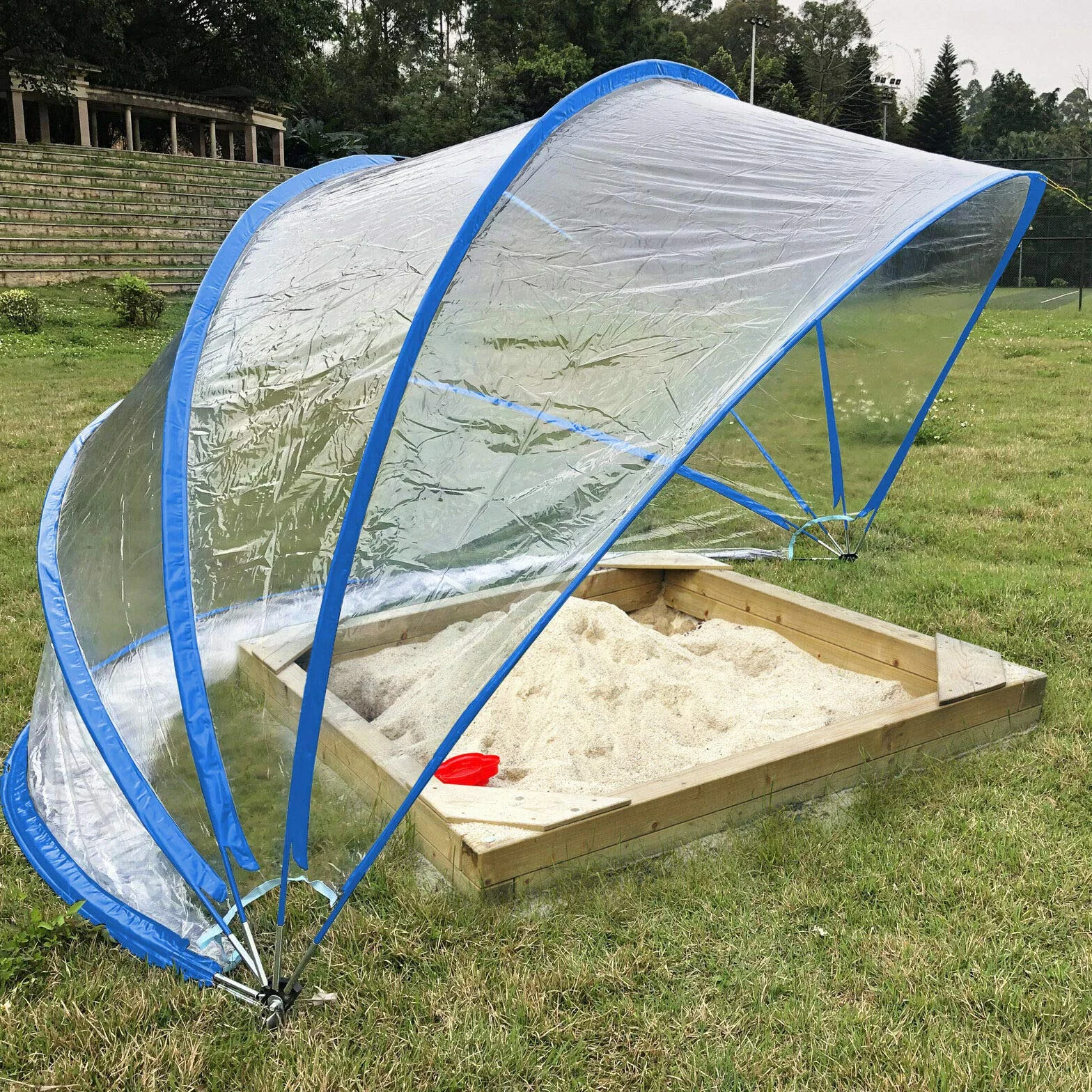 Steinbach Pavillion Tente Cabrio Dome 440 x 220 cm Bleu