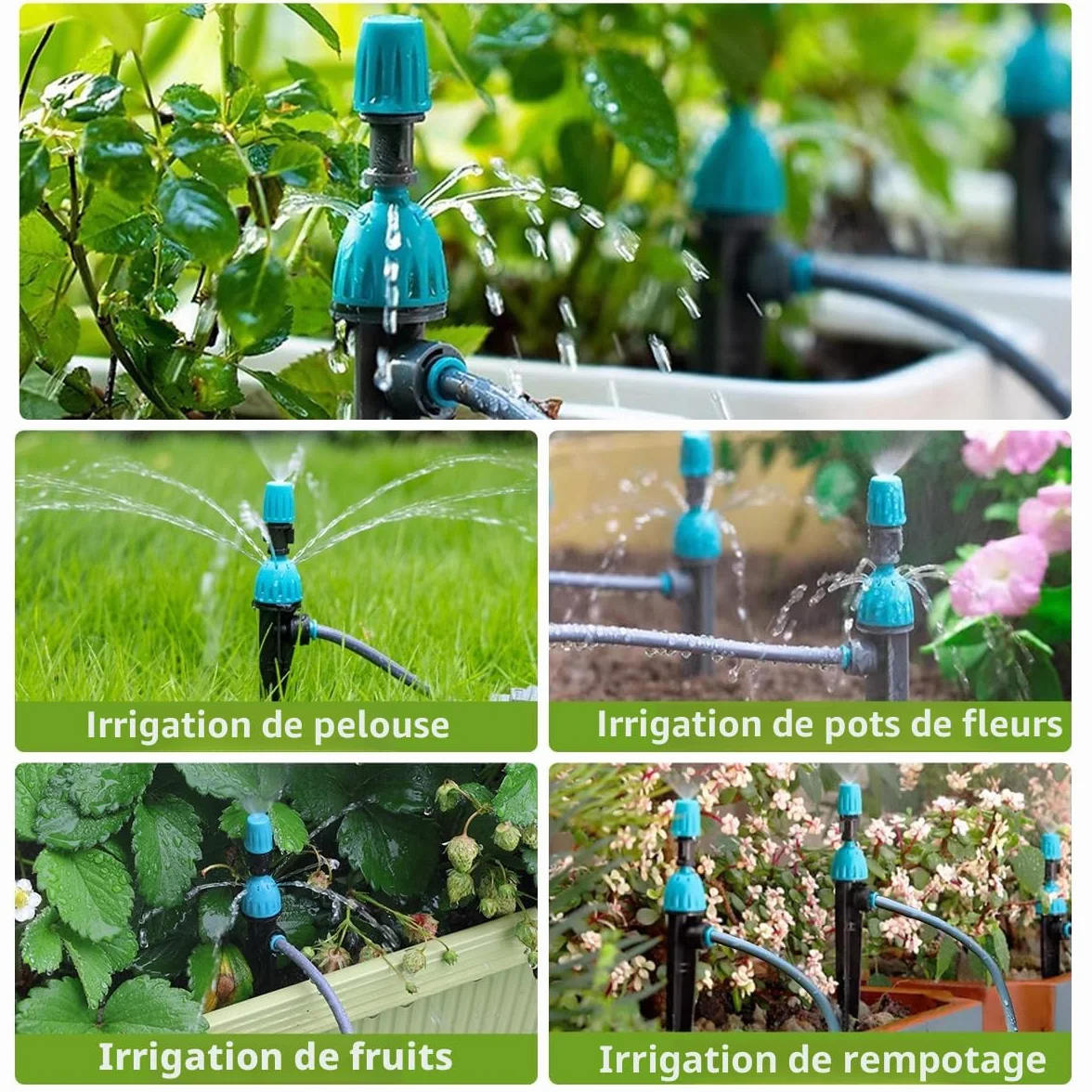 Kit d'irrigation goutte à goutte 30M Tuyau Jardin Arrosage Automatique