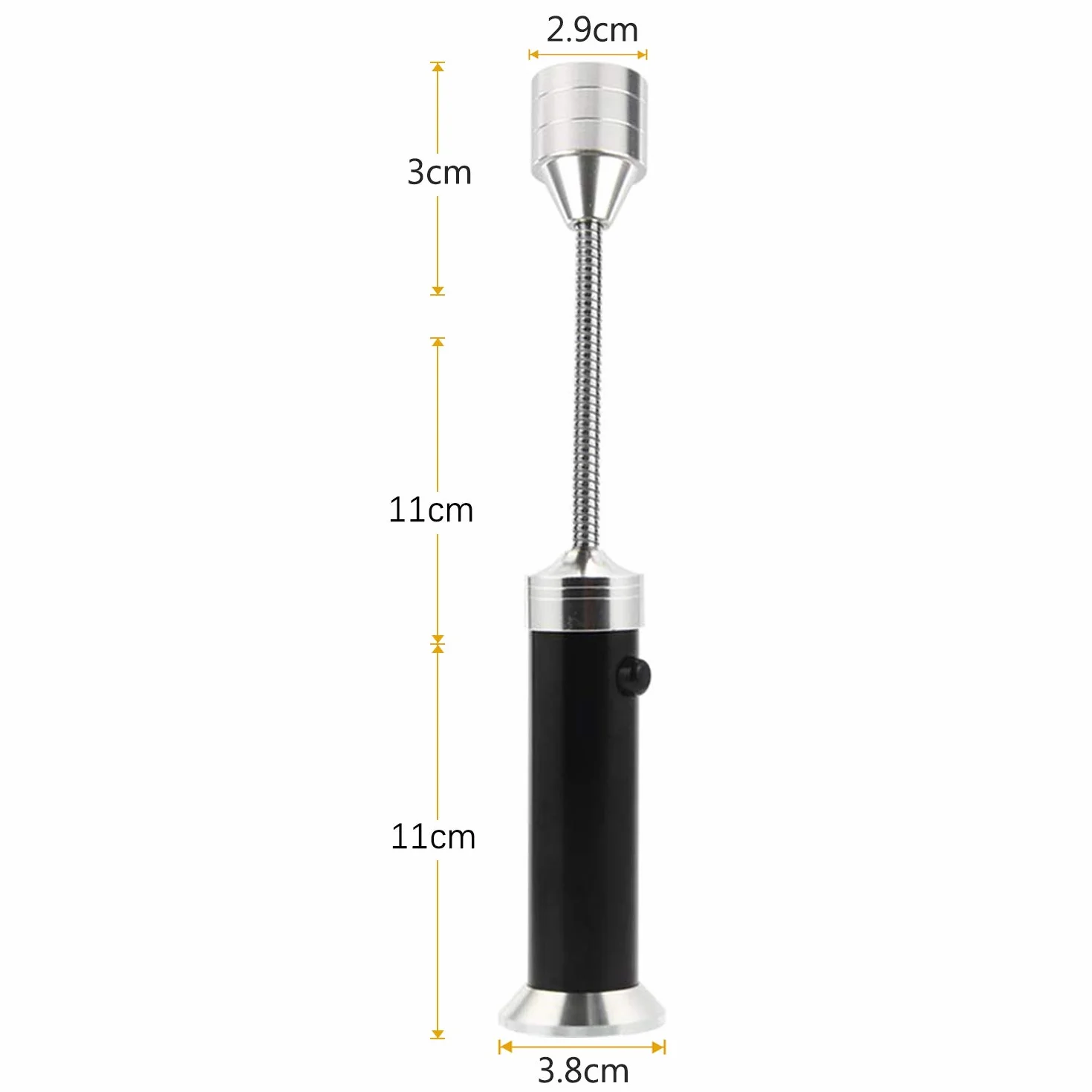 Vegena Grill Light, Barbecue Grill Lumière Super Brillante avec Base Magnétique Rotation à 360° Flexible Col de Cygne Réglable (2 Pièces)