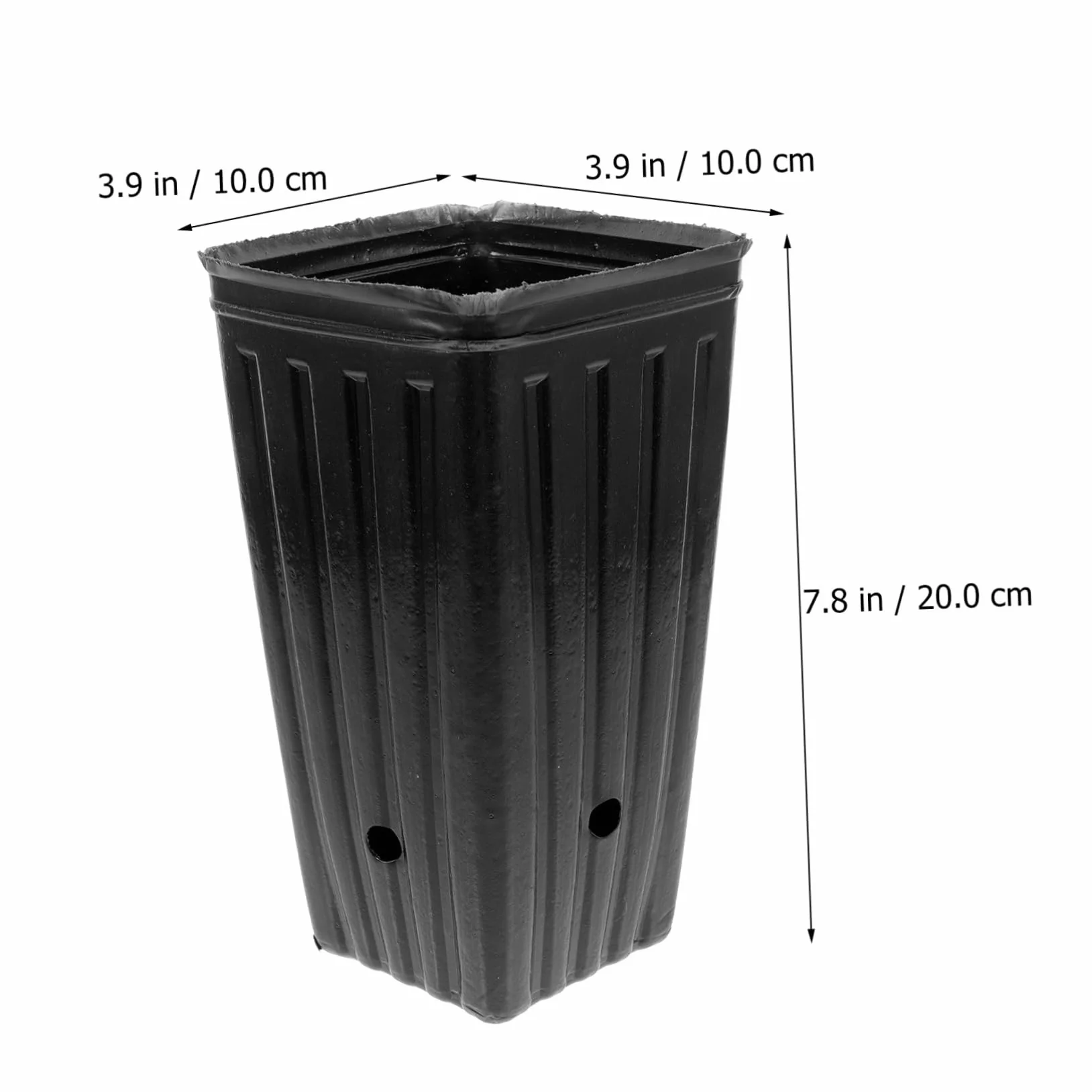 Happyyami Lot de 30 Godets de Pépinière Pots de Plantation Rectangulaires 10x20 cm Plastique Solide