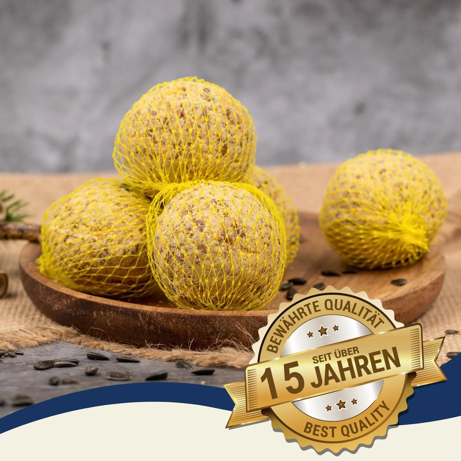 Lyra Pet 200 Boules de Graisses sous Filet 90 g 18 kg Nourriture pour Oiseaux Sauvages