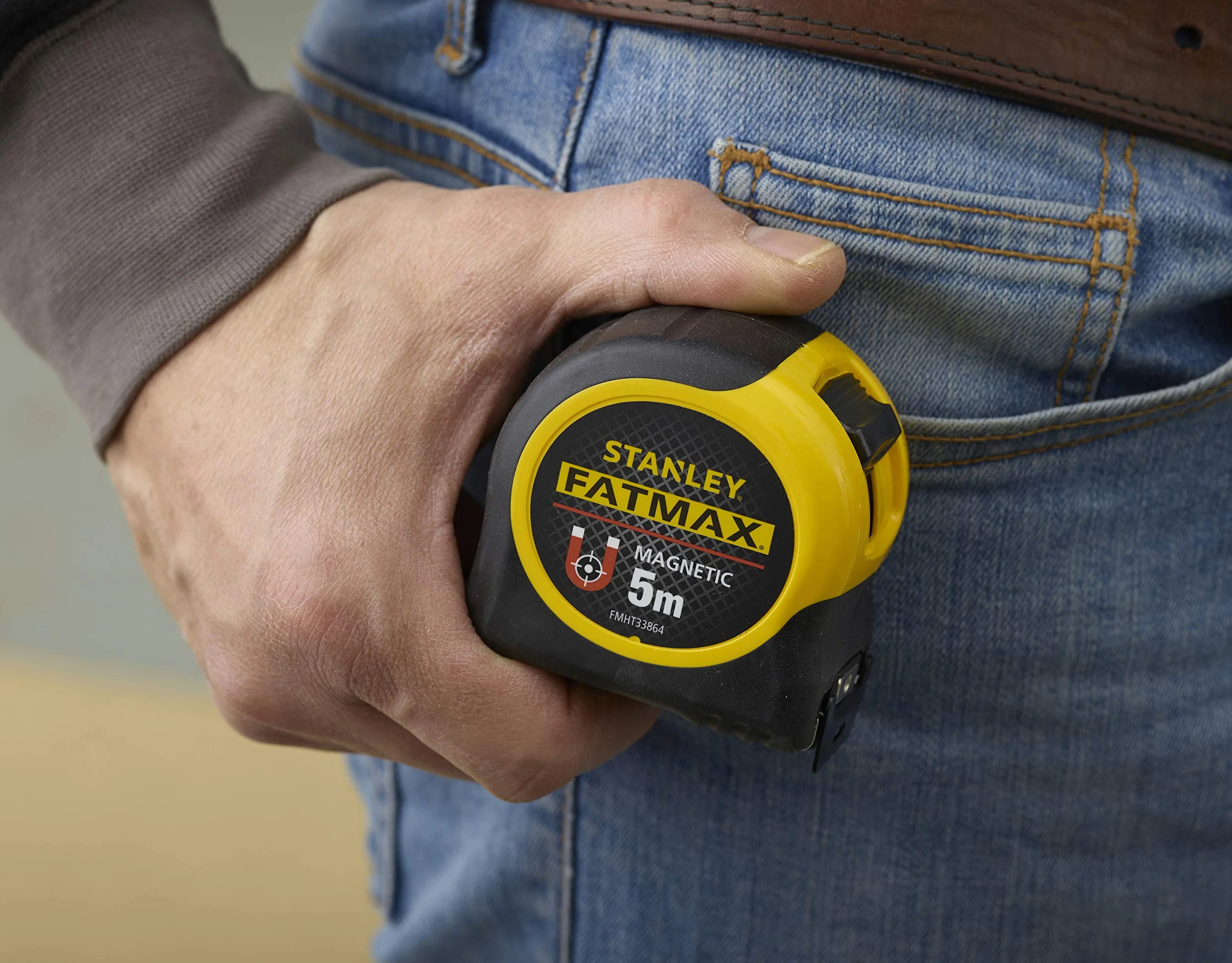 STANLEY FATMAX mètre ruban magnétique 5m Blade Armor thermoplastique mylar anti abrasion anticorrosion zéro réel
