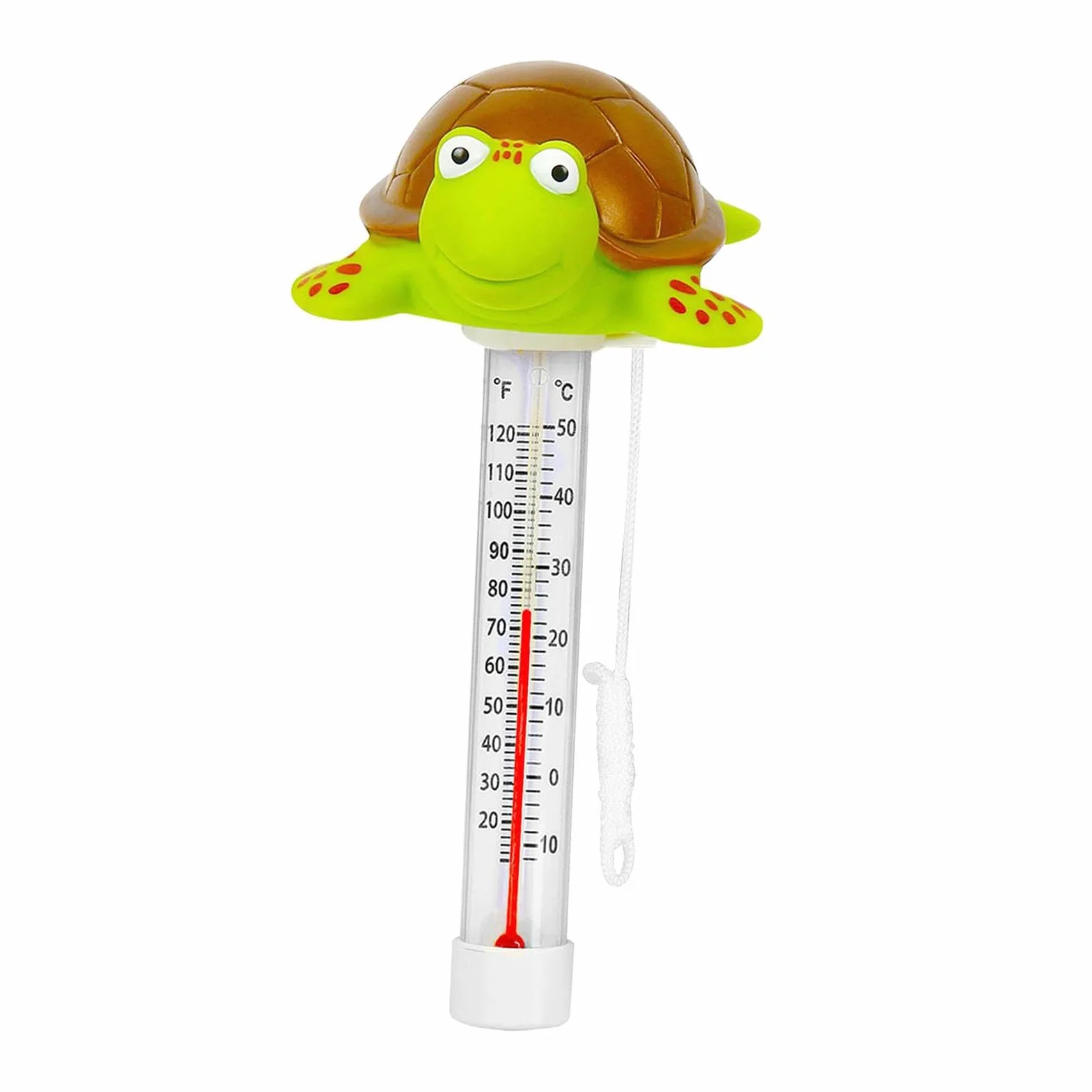 Sharplace Thermomètre flottant piscine indicateur température eau affichage analogique motif animal tortue