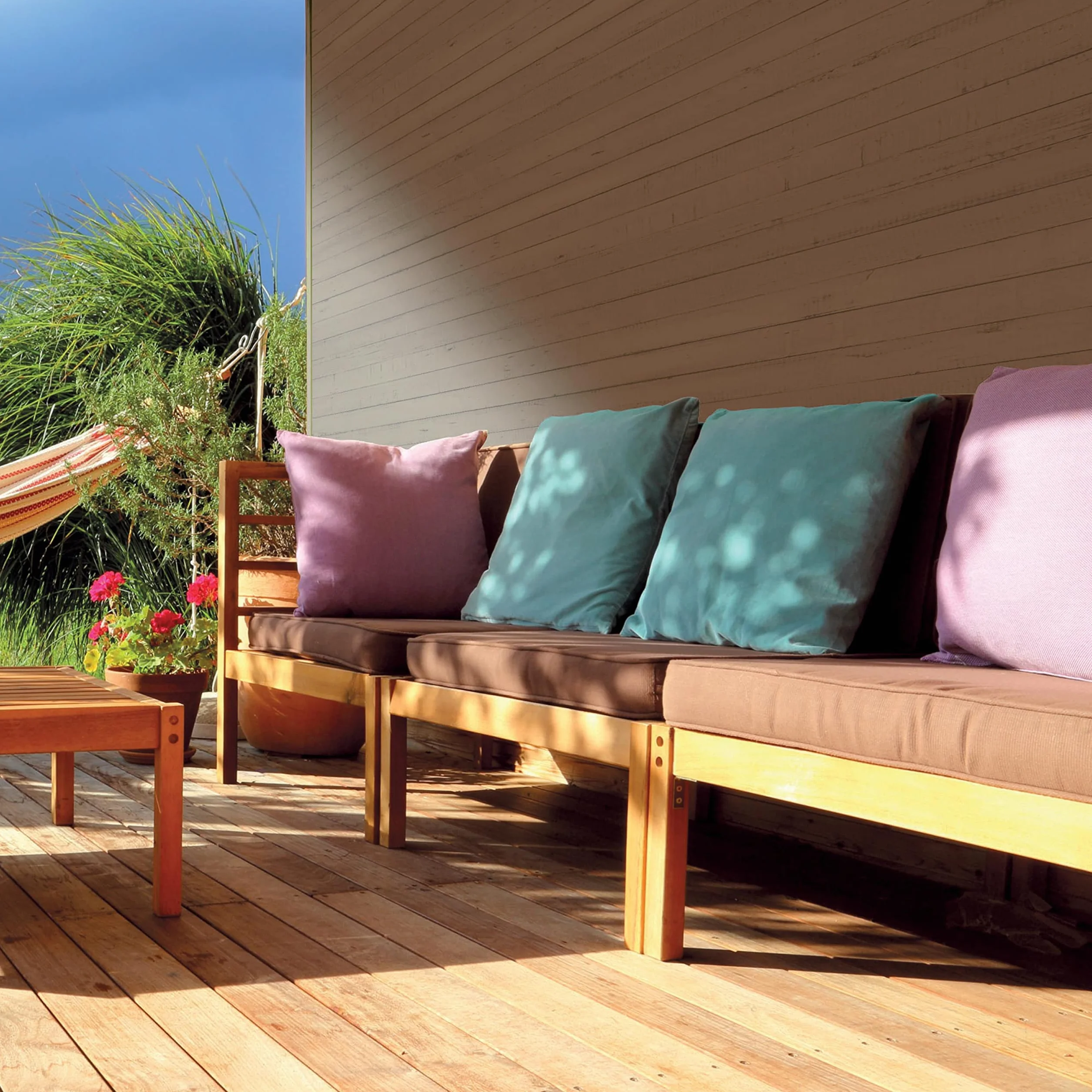 Julien Peinture Bois Microporeux Extérieur Satin - Portes, fenêtres, portails, mobilier de jardin - Brun Normandie 0,5 L
