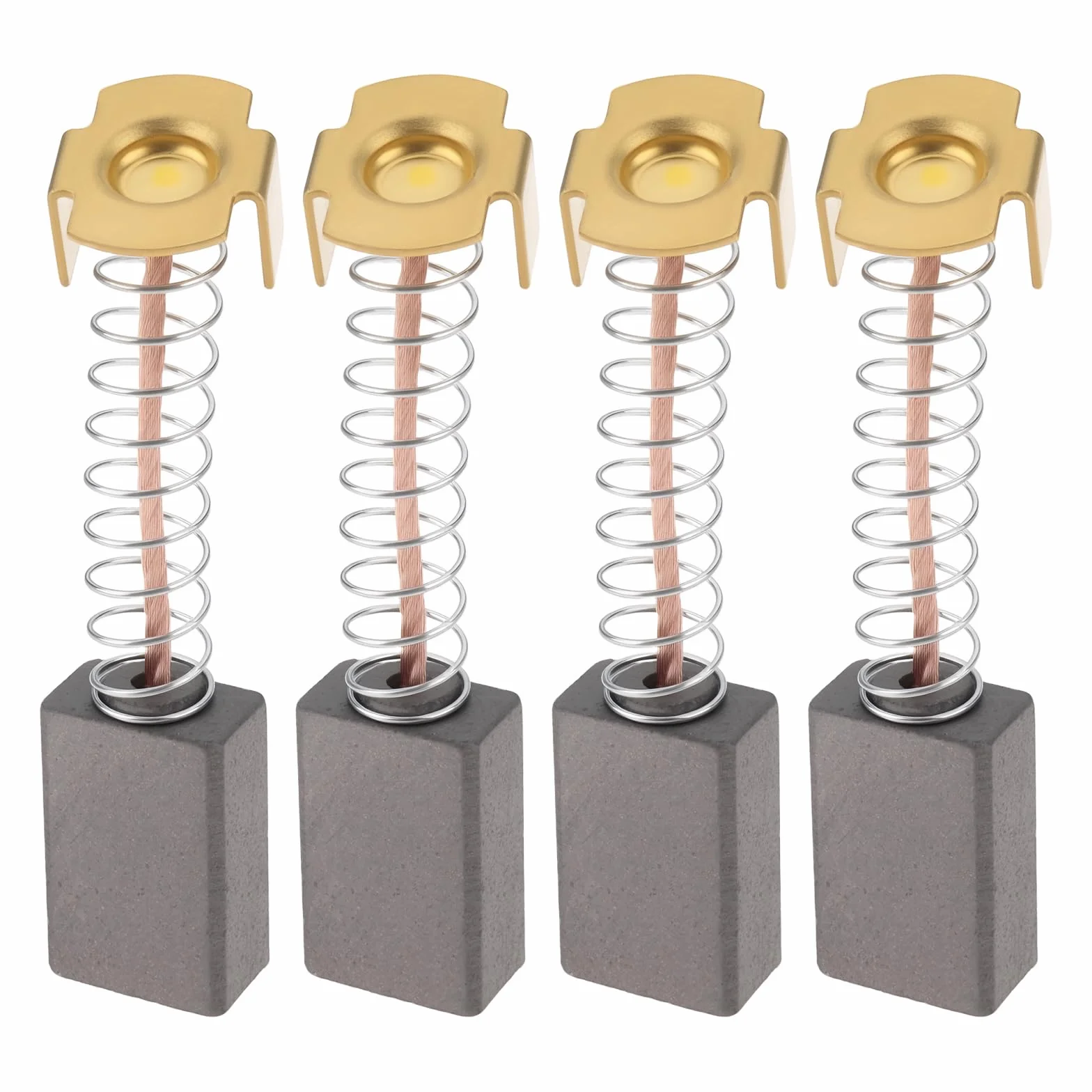 Lot de 2 Paires de Balais de Charbon pour Scooter électrique 6 X 10 X 16 Mm Compatible avec Free Rider