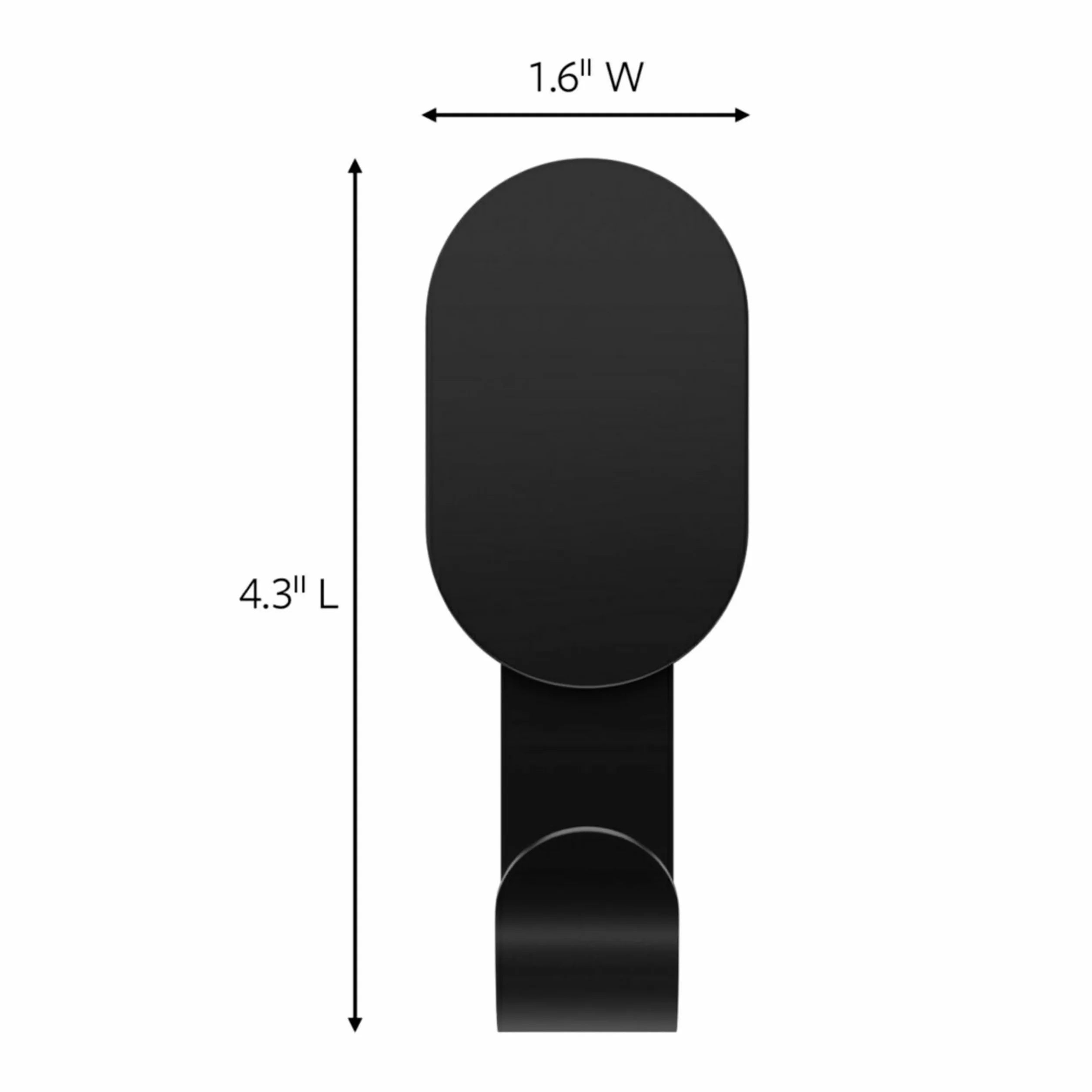 3M Claw (TM) 11,3 kg. 2 crochets noirs pour cloison sèche et 2 crochets pour tableaux, solution de suspension lourde pour sacs à dos, vestes, photos et décoration d'intérieur - Lot de 4