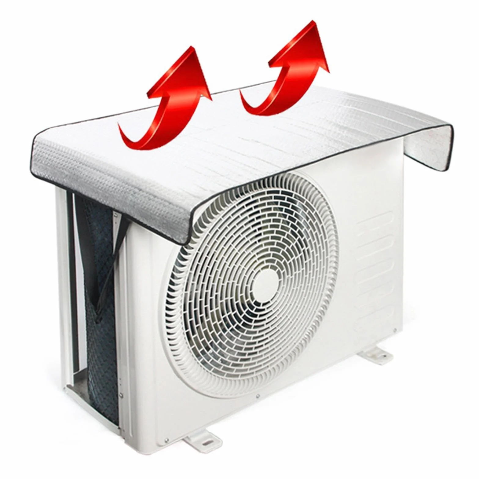 MagiDeal Housse de protection pour climatiseur extérieure, housse de pluie climatisation