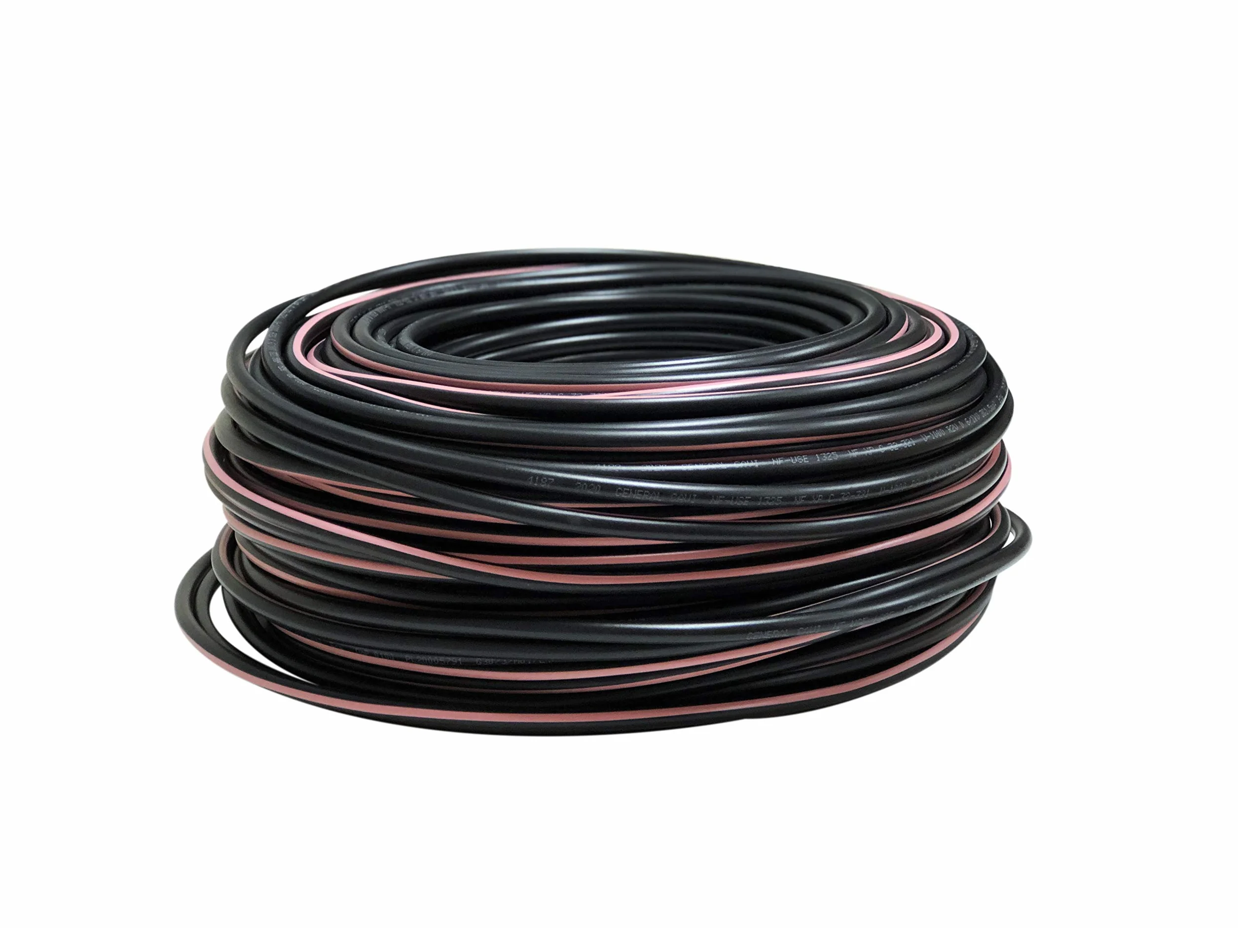 50 m de Câble électrique 3G1.5 / RO2V - utilisation intérieur/extérieur - rouleau/couronne de câble noir - longueur au choix 1m, 5m, 10m, 25m, 30m, 50m, 100m