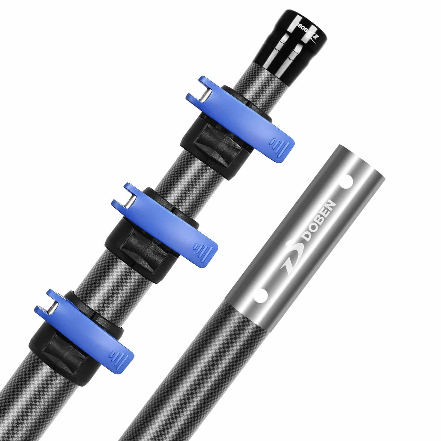 DOBEN Perche Télescopique Fibre de Carbone 1,44-4,88 m pour Piscine