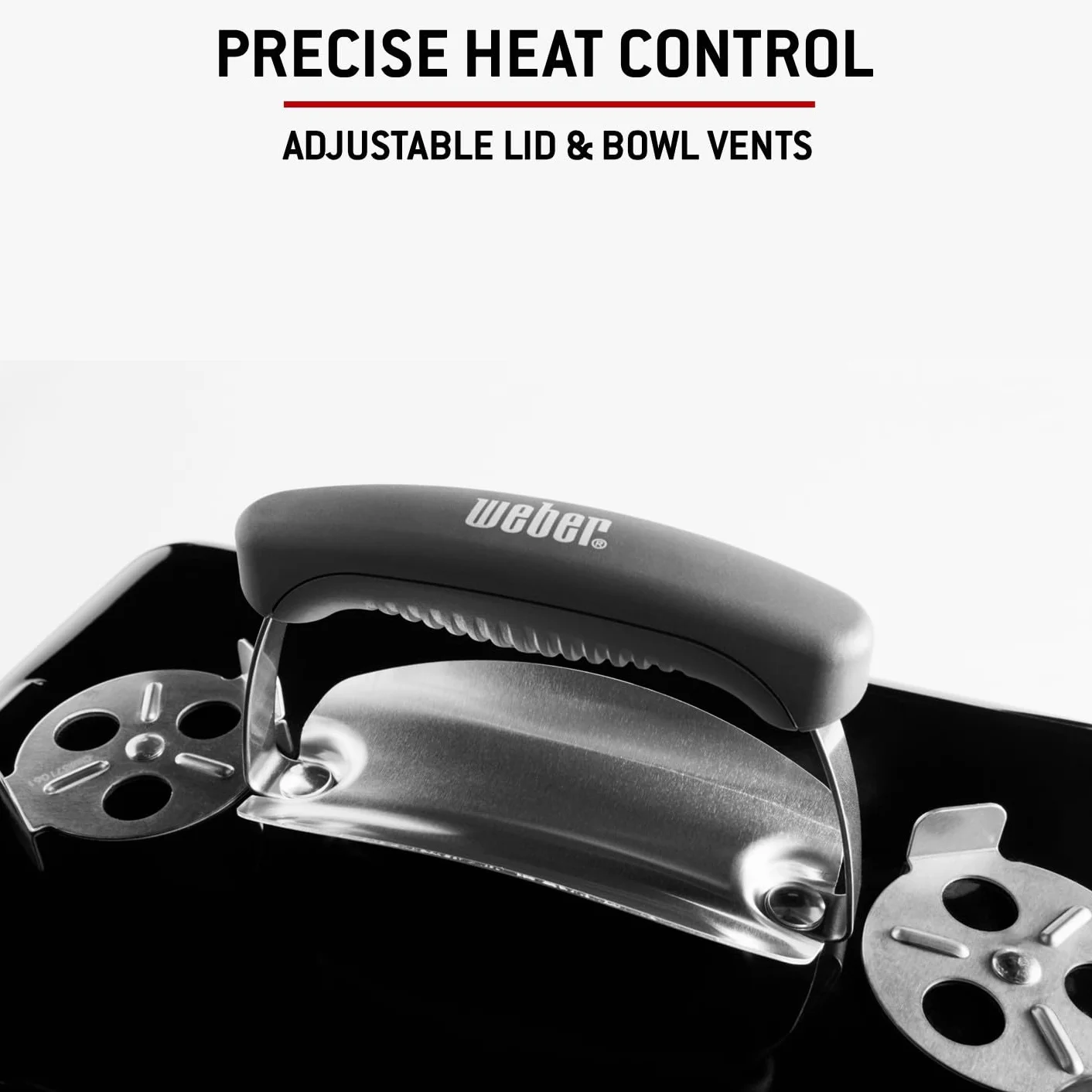 Weber Barbecue au Charbon Go-Anywhere Portable, Pieds Repliables, Design Compact, 42x26 cm, Noir