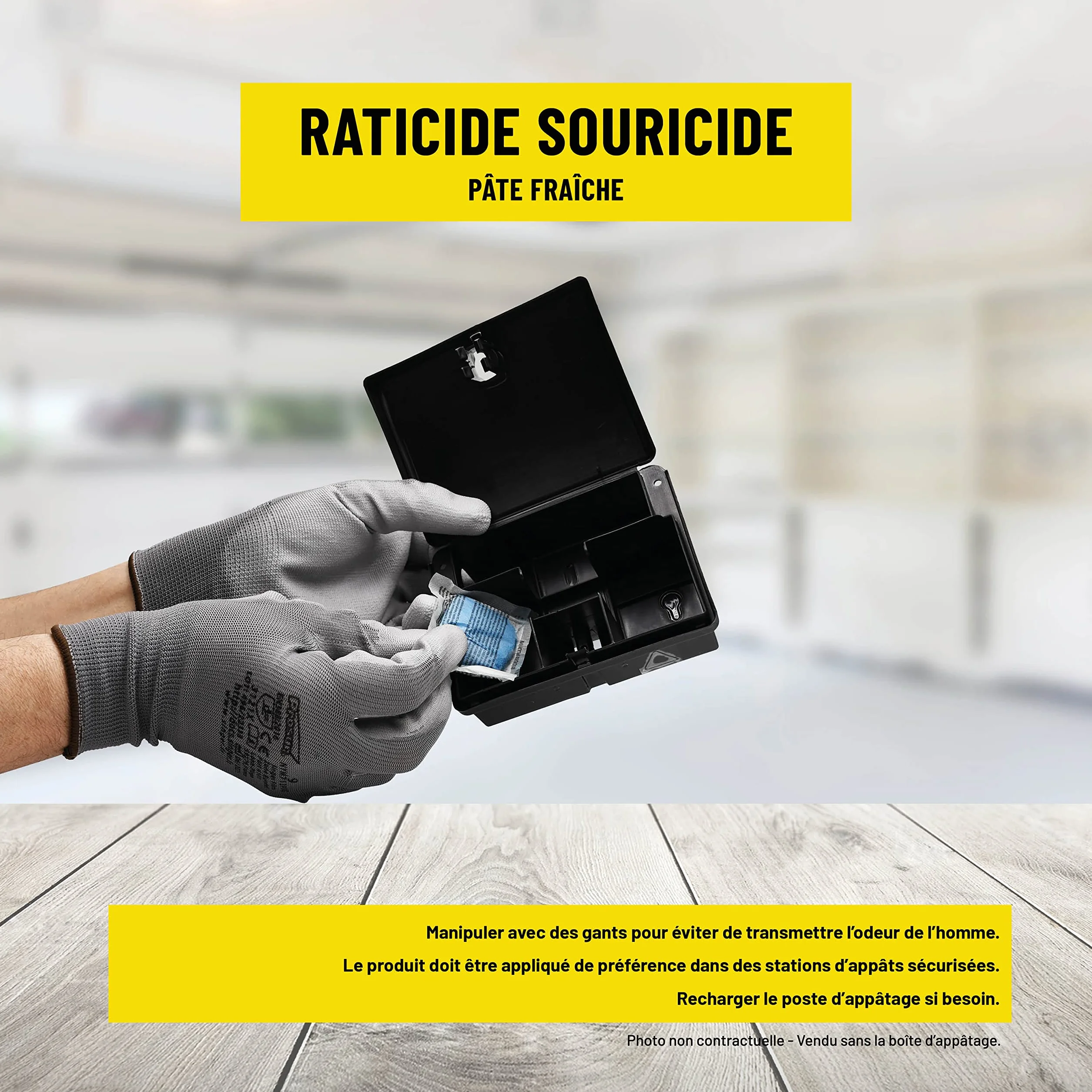 Pâte Brodifacoum Raticide Souricide 150 g - Action rapide, sans odeur, prêt à l'emploi