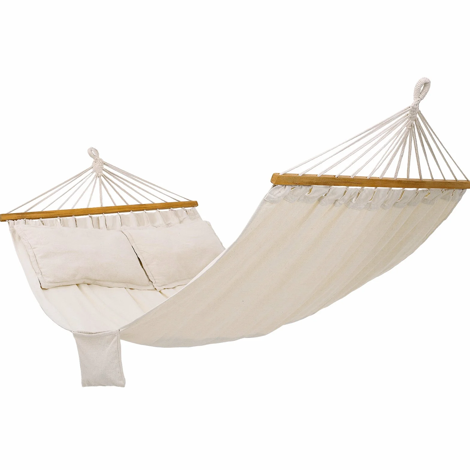SONGMICS Hamac d'extérieur 300 kg 210 x 150 cm Beige GDC22M