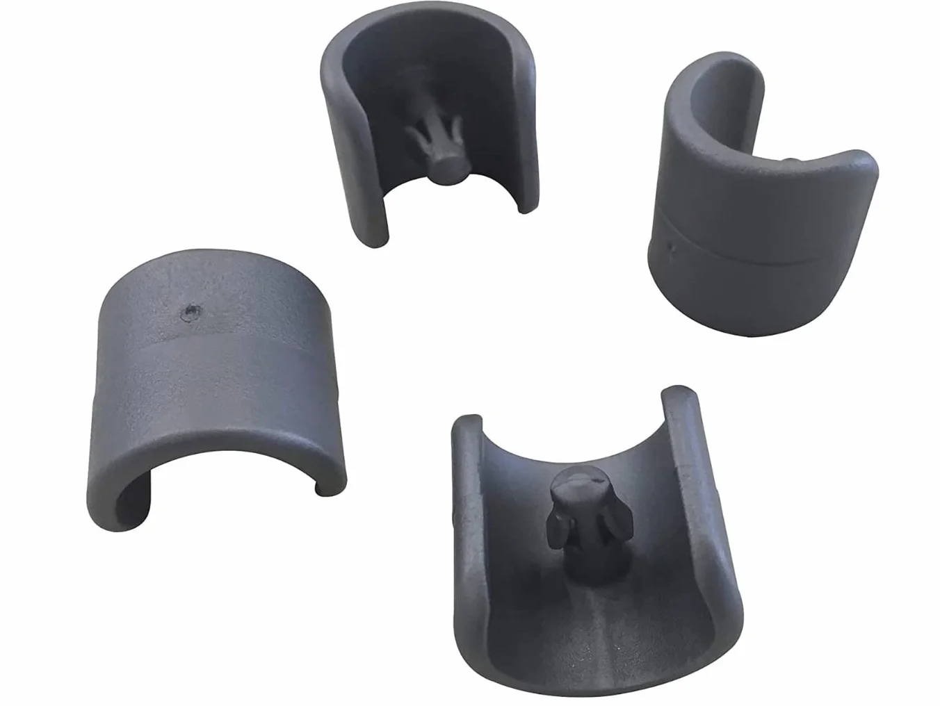 Lafuma Kit de 4 Patins pour Fauteuil Relax et Chaise Longue, Diamètre 20 mm, Anthracite