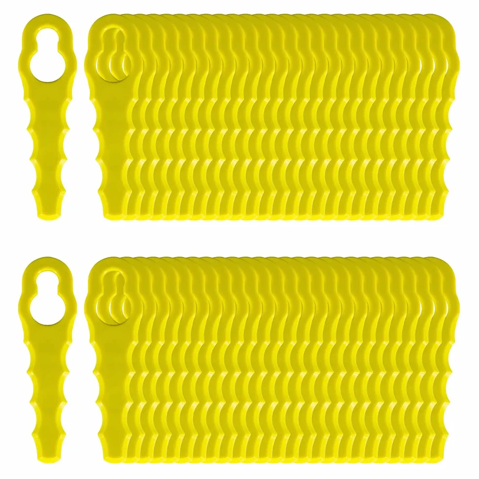 Ryobi Lames de Rechange Coupe Bordure Lot de 50 RAC155 RAC157 RAC158 Double Lames Dentelées