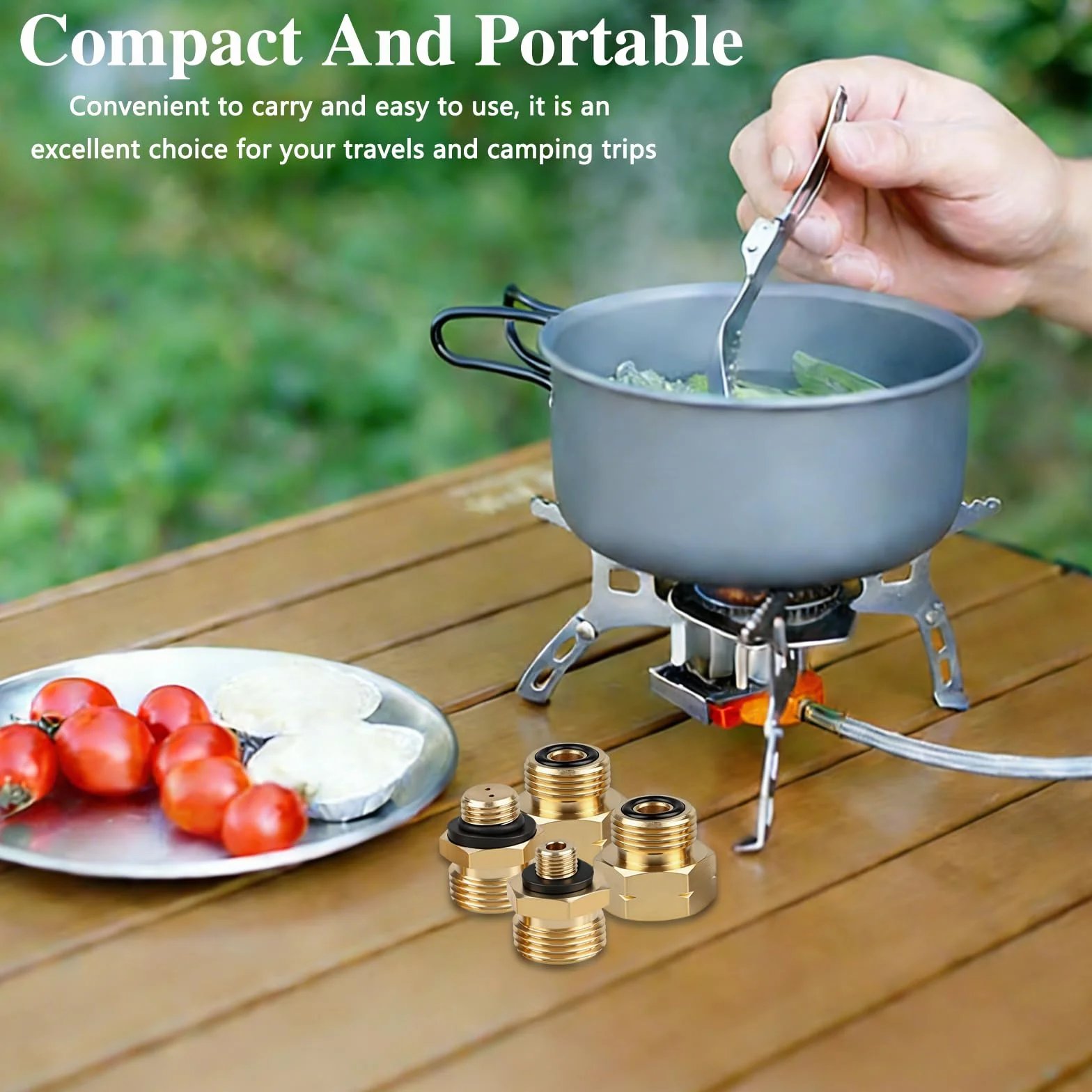 Adaptateurs Bouteille de Gaz Laiton M10 W20 M14 M21.8 pour Camping