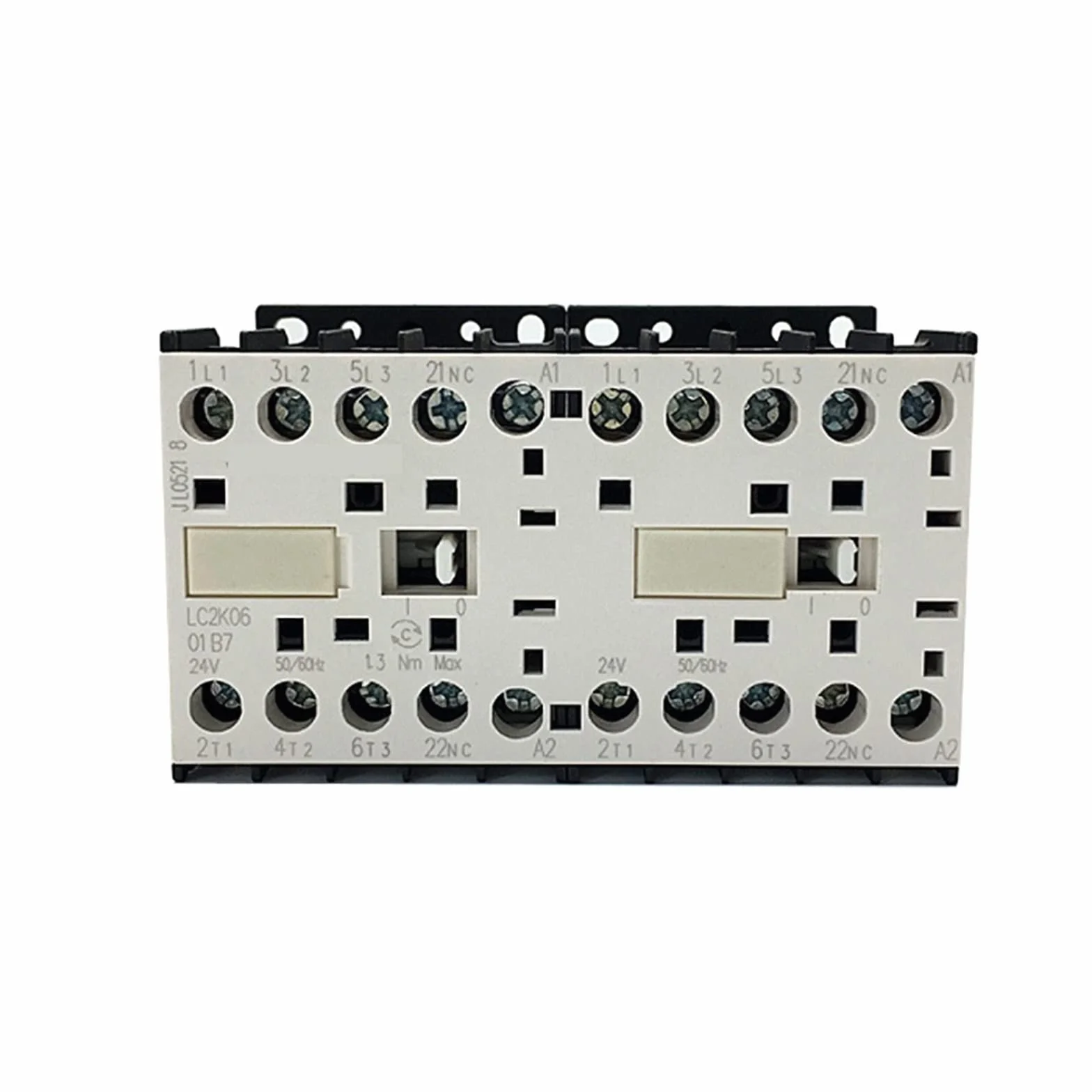 Contacteur ca LC2K0601 LC2K0610 NO NC verrouillage réversible Mini verrouillage mécanique 6A moteur avant et arrière 1 pièces (Color : AC110V F7 LC2K0601)