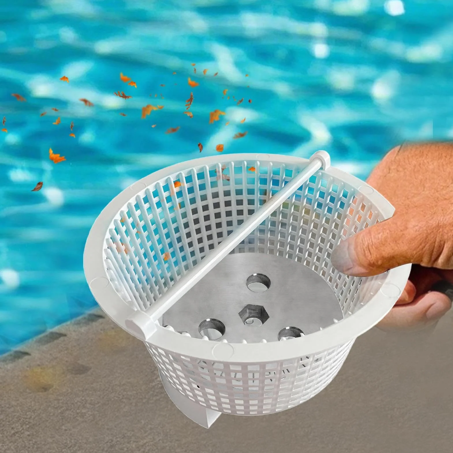 Poids pour panier de skimmer de piscine, stabilisateur durable, accessoire d'entretien