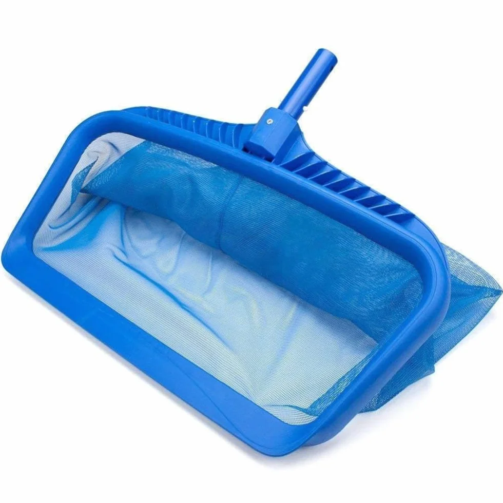 Epuisette de Fond de Grande Capacité pour Piscine Bleu