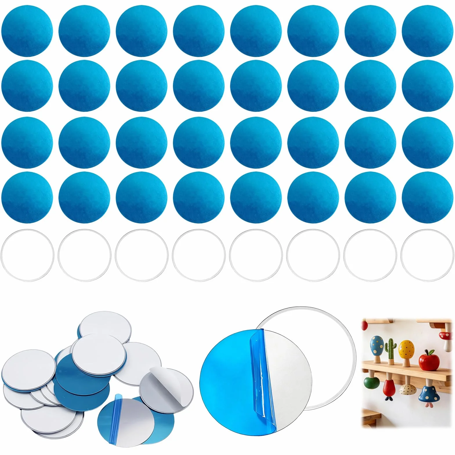 200 pcs Plaques Métalliques Adhésives, Plaque Métallique Ultra Fine 0,3 mm, Plaque Metal Autocollante Universelle Smartphone et Support Téléphone Voiture