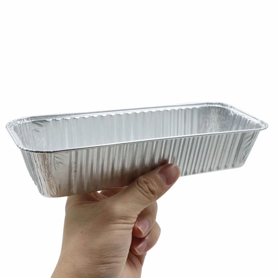 Barquettes Aluminium Barbecue Lot de 25 21,5 x 7,8 x 4,3 cm Ramequins Aluminium pour Cuisine