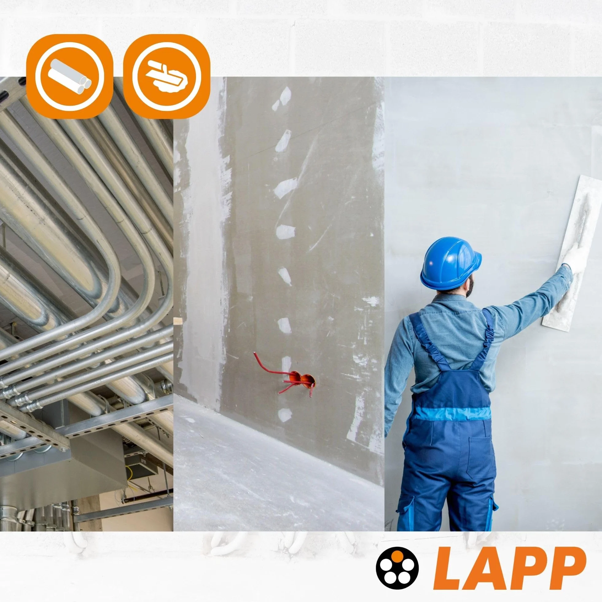 Lapp 4520015 H07V-K 10 mm² Câble de câblage flexible en PVC 10 mm² Noir 10 m