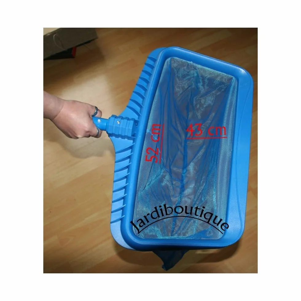 Epuisette de Fond de Grande Capacité pour Piscine Bleu