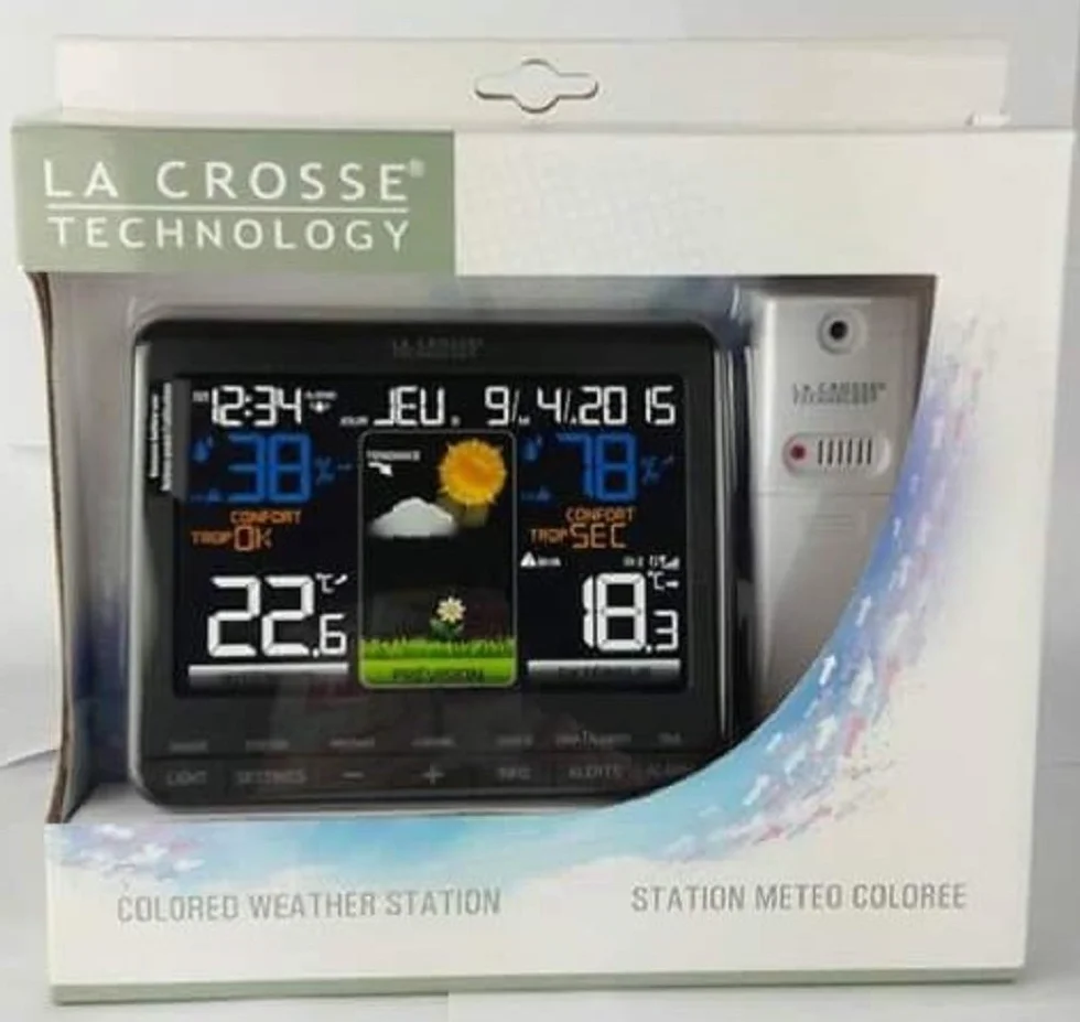 La Crosse Technology WS6825 Station météo colorée Noir