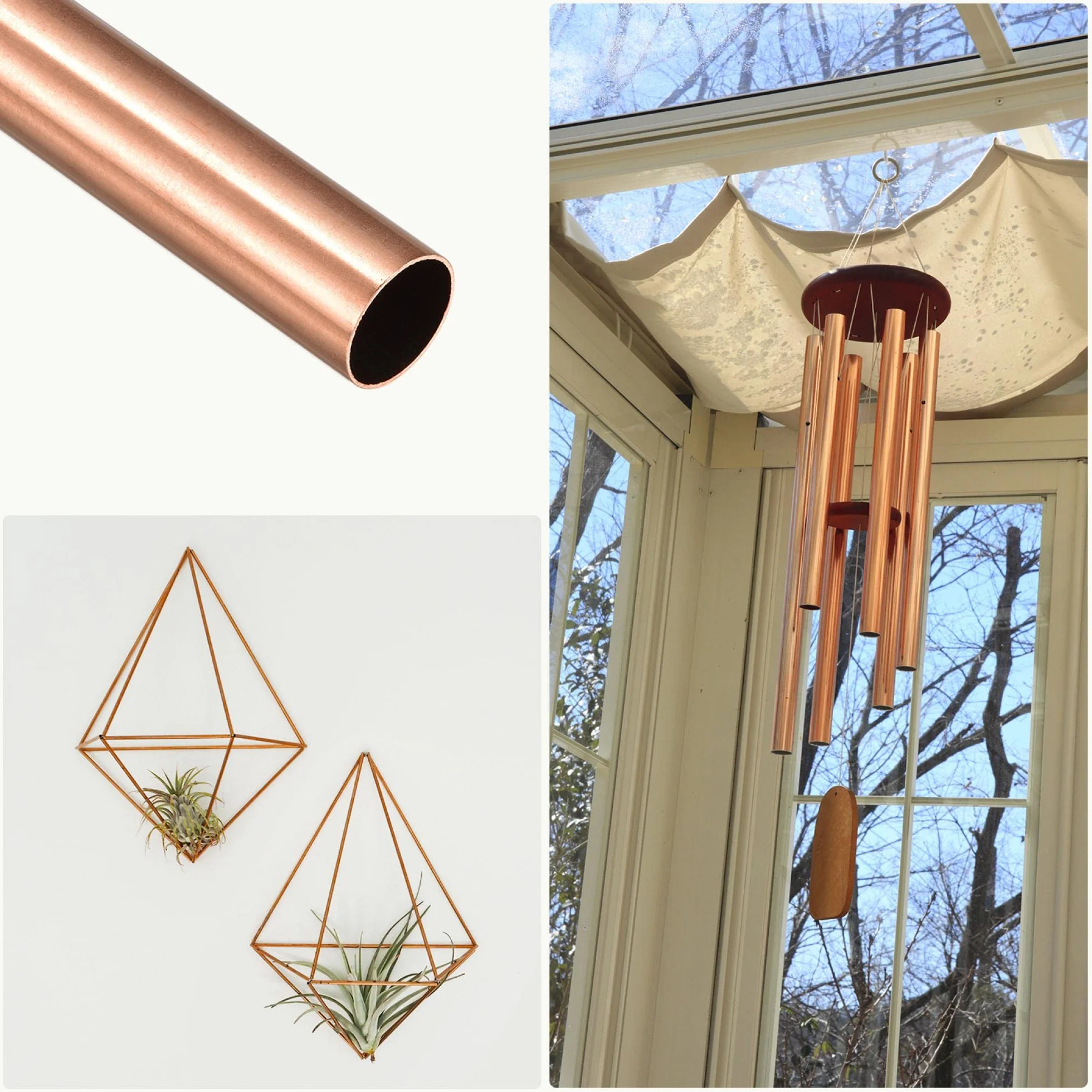 sourcing map Cuivre Tube (14mm OD x 1mm Paroi T x 200mm L) 2Pcs, Tube droit pour Maison Ameublement Machines Bricolage Artisanat