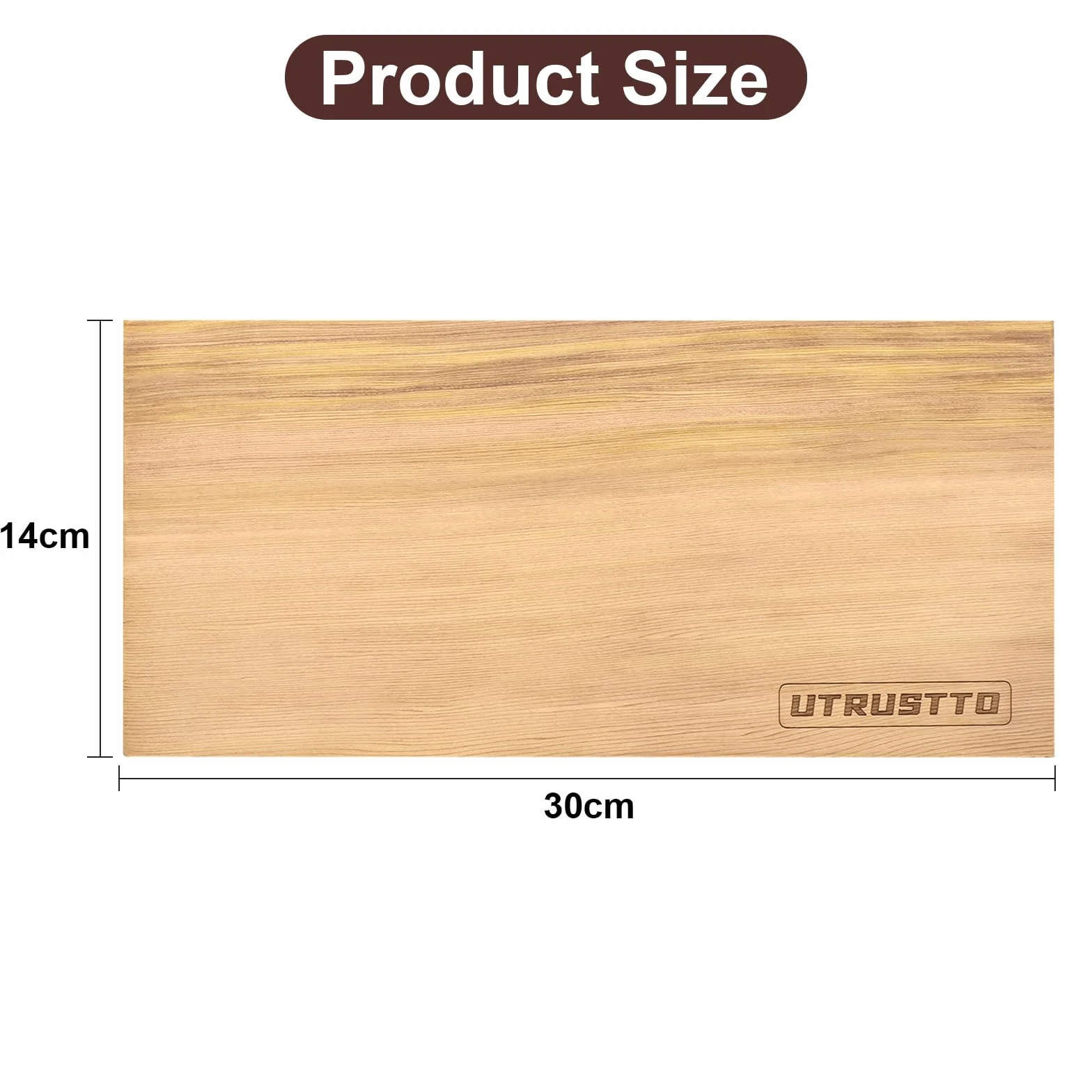 Planches en bois de cèdre pour barbecue - Lot de 2 - Naturel