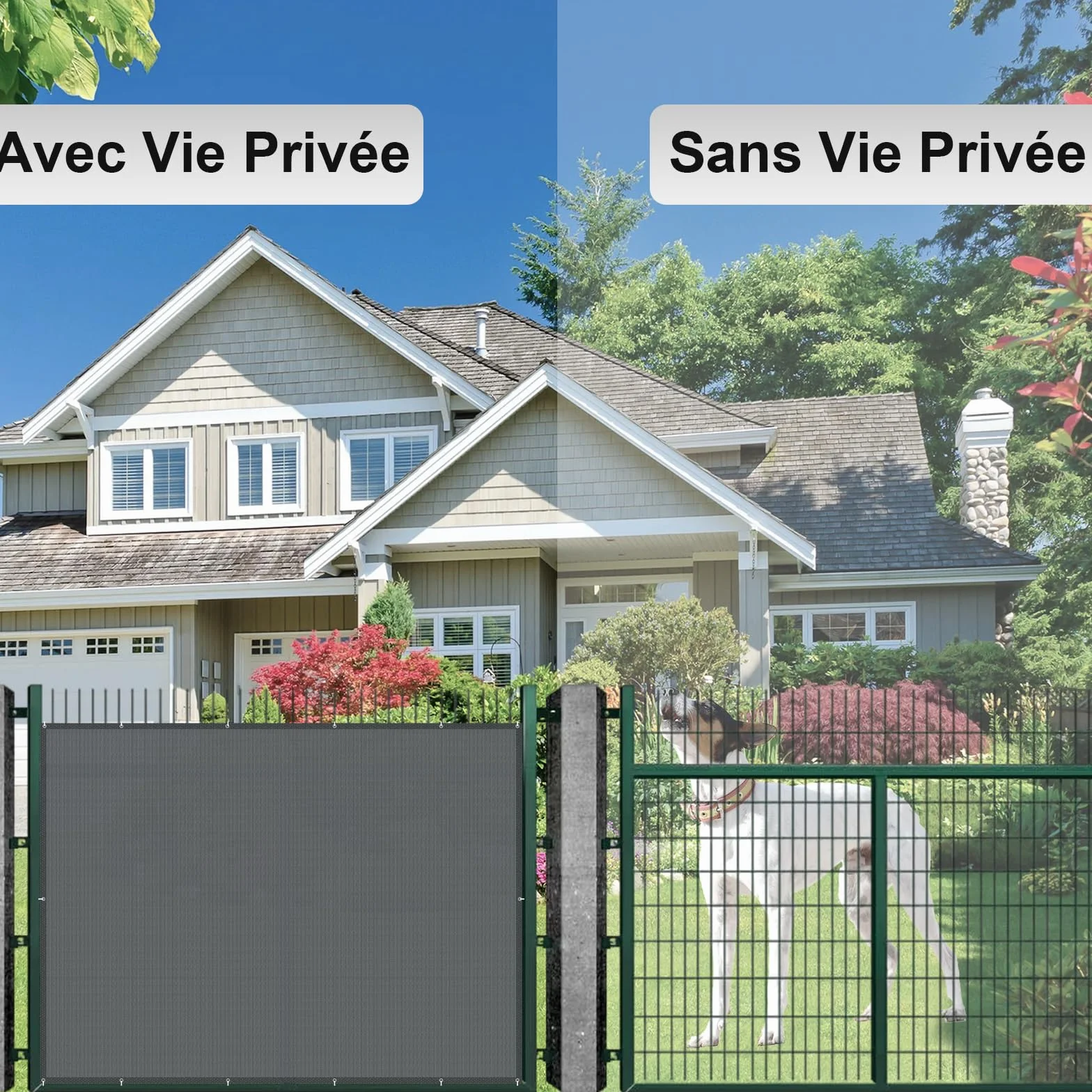 AXT SHADE Brise Vue Balcon 90x300cm Imperméable Protection UV Opaque Résistant Vent avec Trous Serre Câbles Exterieur Terrasse Anthracite