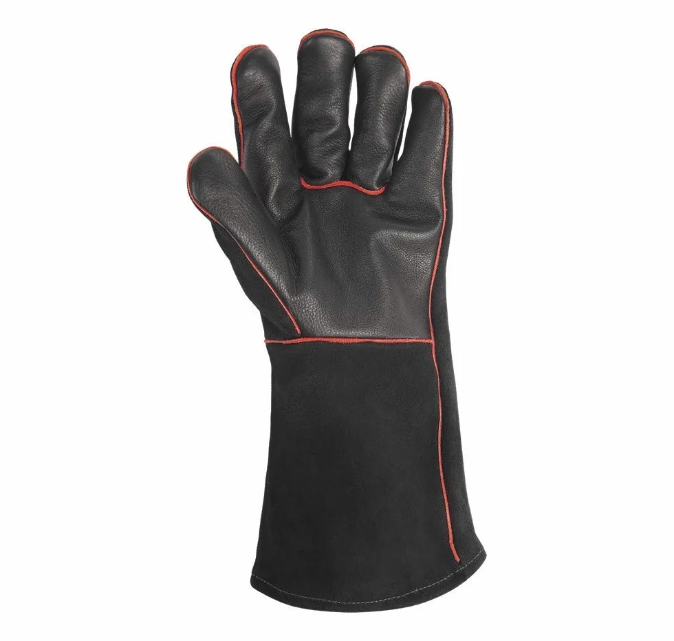 Weber Gants barbecue cuir résistants chaleur Noir